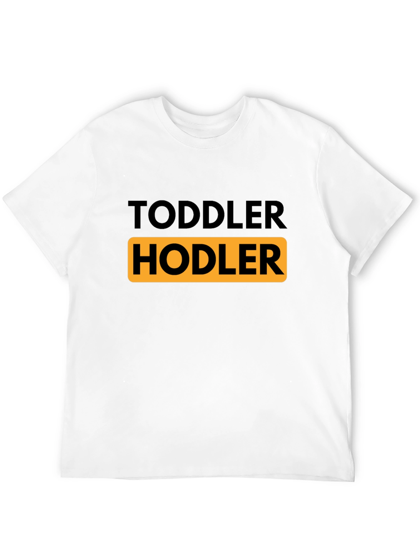 Toddler HODLER Black T-Shirt - Crypto Humor!