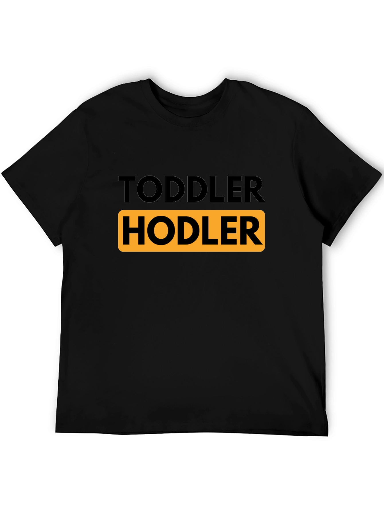Toddler HODLER Black T-Shirt - Crypto Humor!