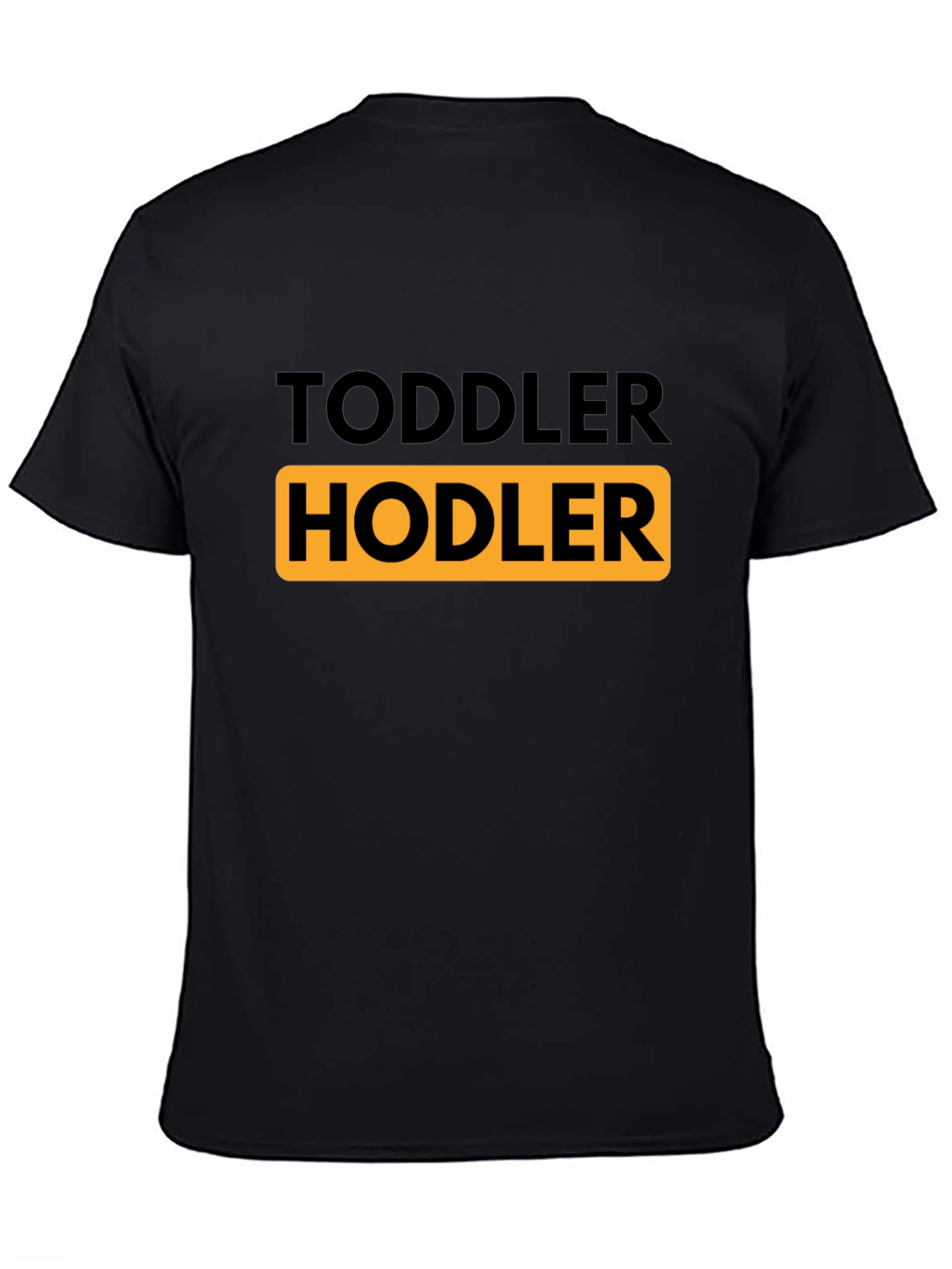 Toddler HODLER Black T-Shirt - Crypto Humor!