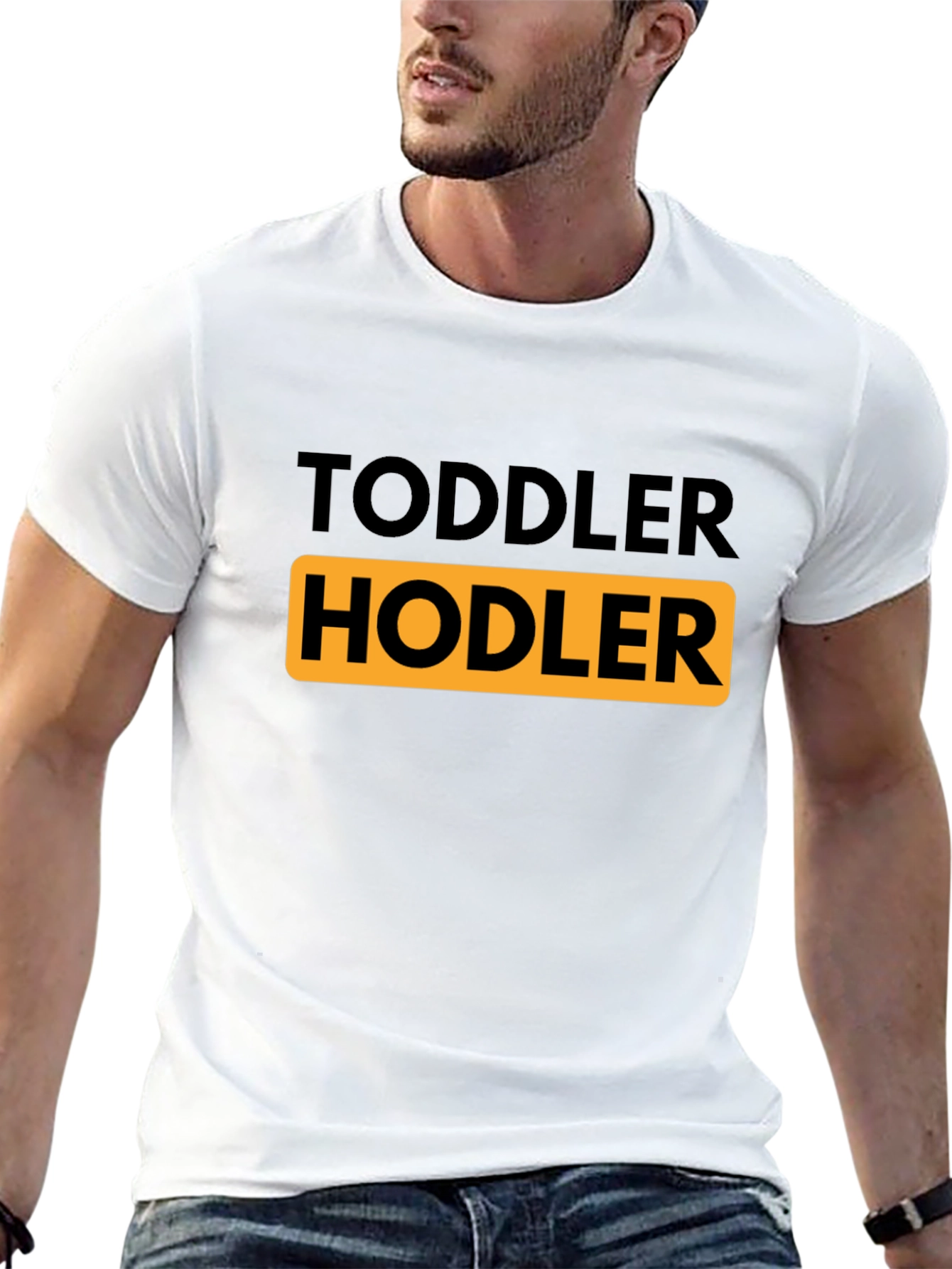 Toddler HODLER Black T-Shirt - Crypto Humor!