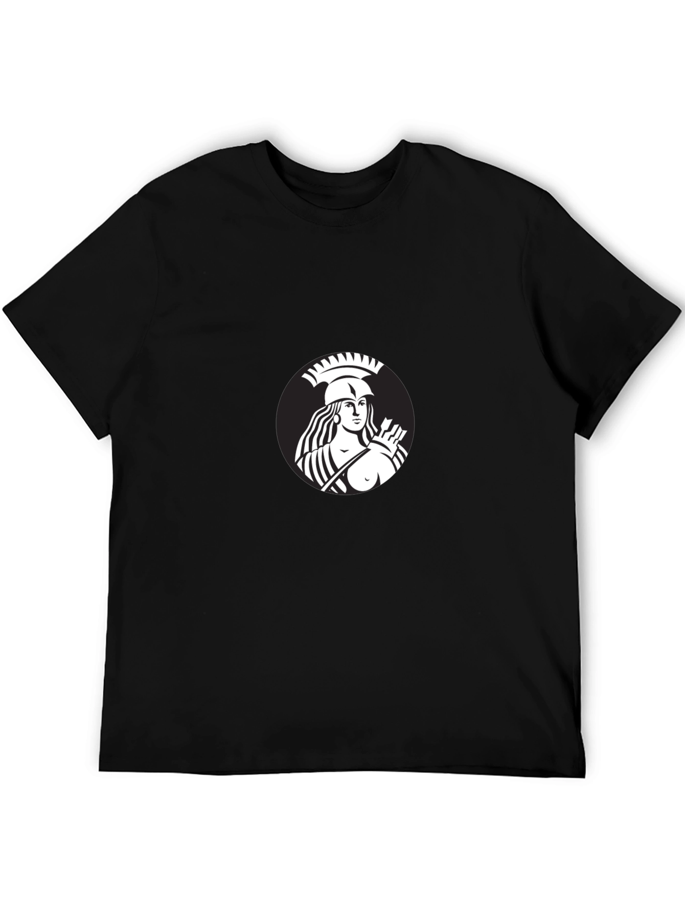 Black T-Shirt with Warrior Goddess Graphic Tee