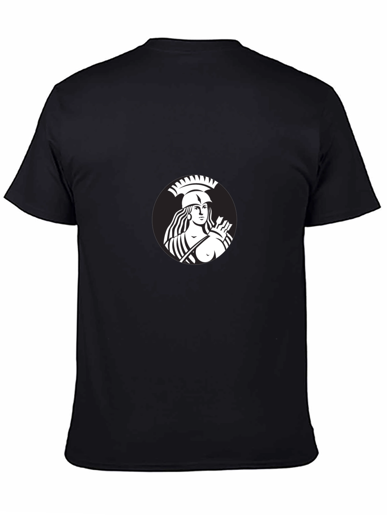 Black T-Shirt with Warrior Goddess Graphic Tee