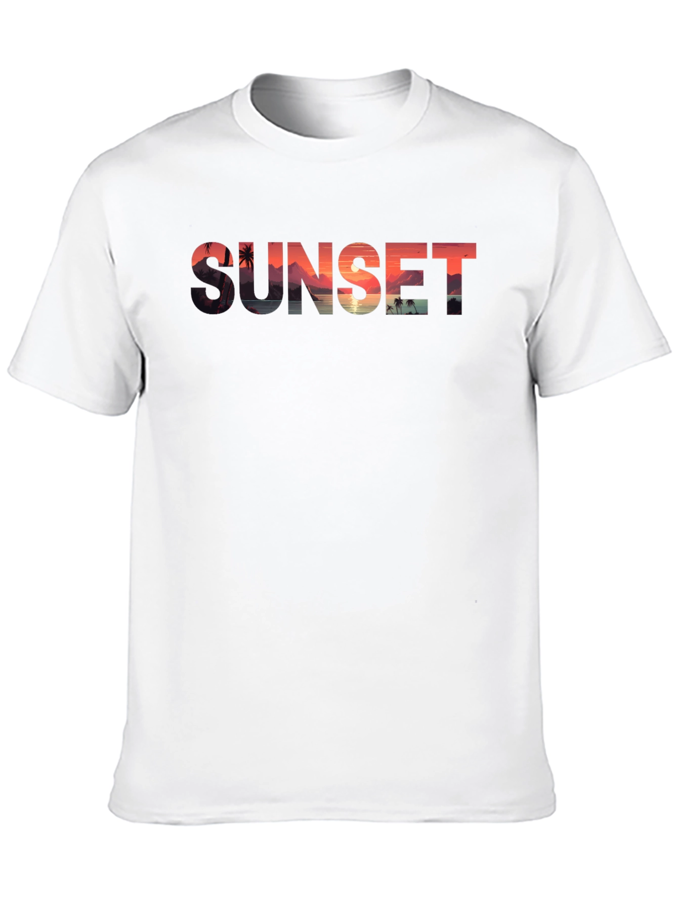 Sunset Graphic Tee - Tropical Vibes