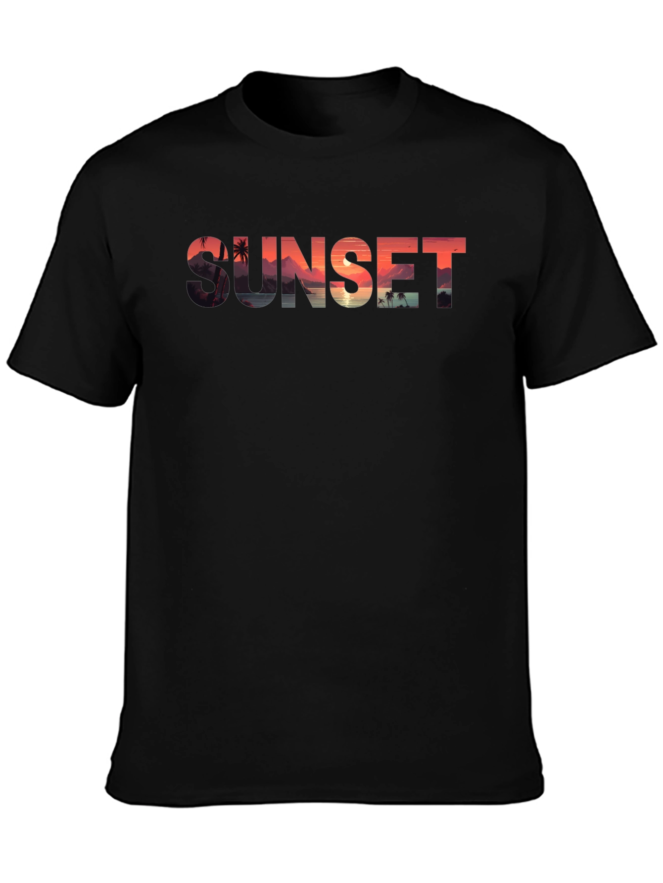 Sunset Graphic Tee - Tropical Vibes