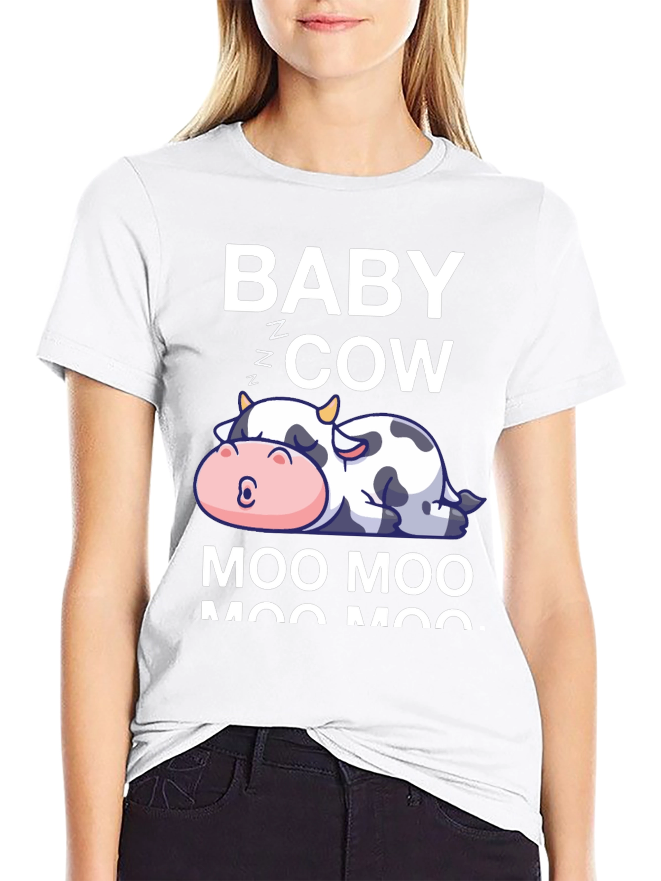 Baby Cow Moo Moo Graphic Tee