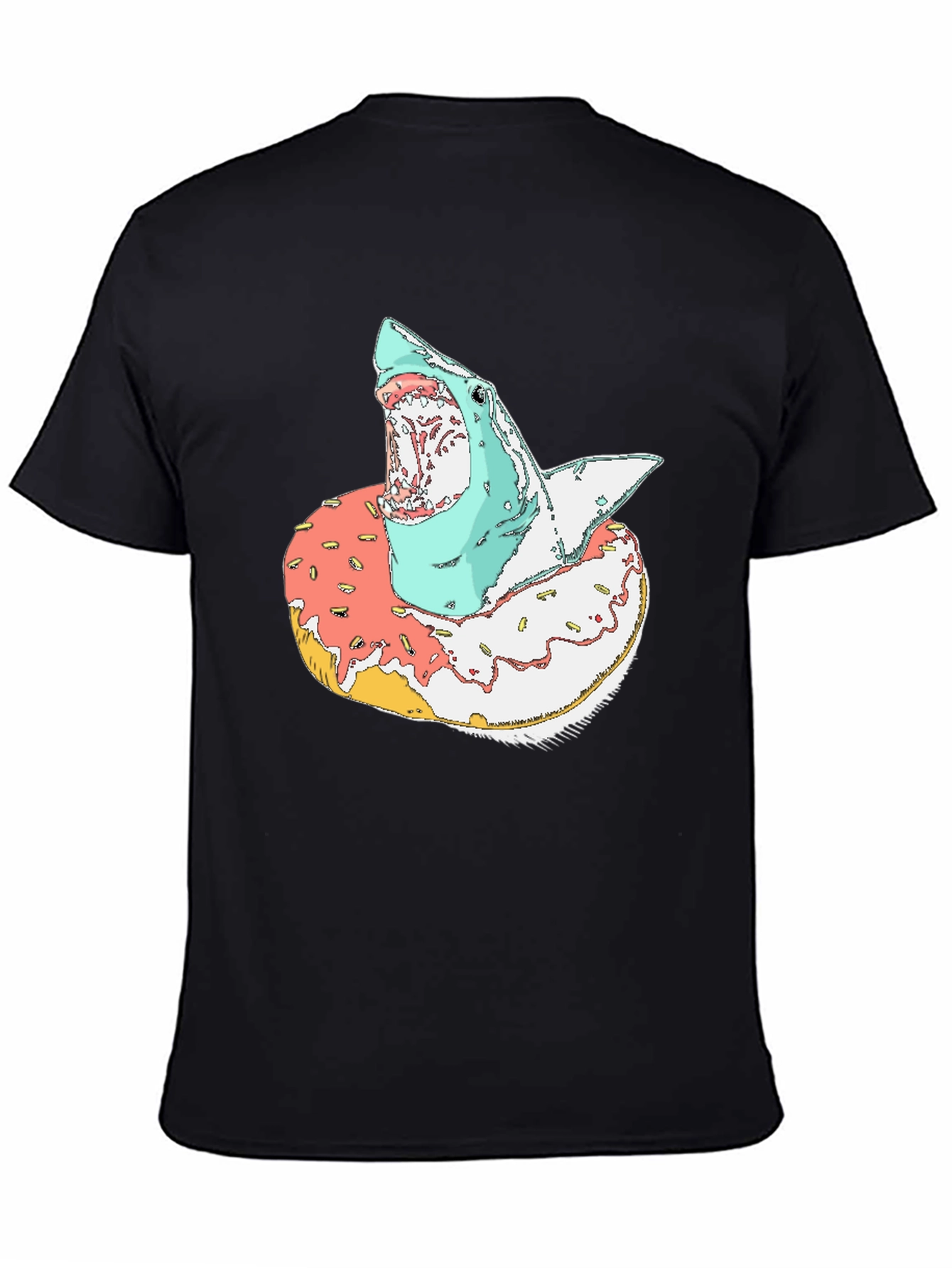 Shark Doughnut T-Shirt - Unique Graphic Tee
