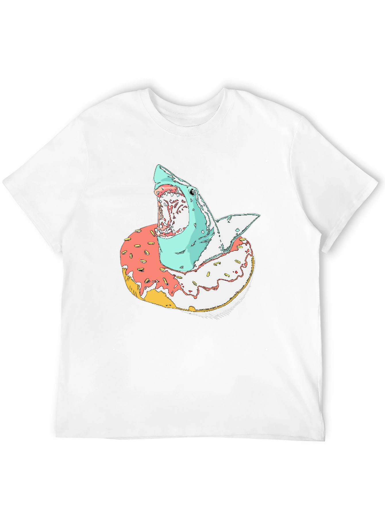 Shark Doughnut T-Shirt - Unique Graphic Tee