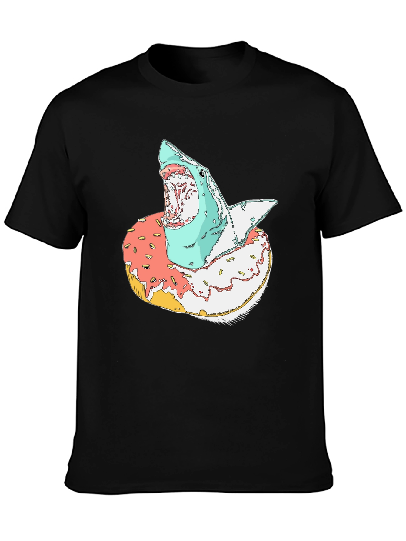 Shark Doughnut T-Shirt - Unique Graphic Tee