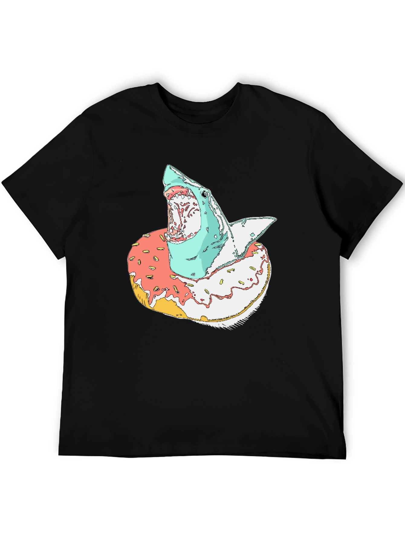 Shark Doughnut T-Shirt - Unique Graphic Tee