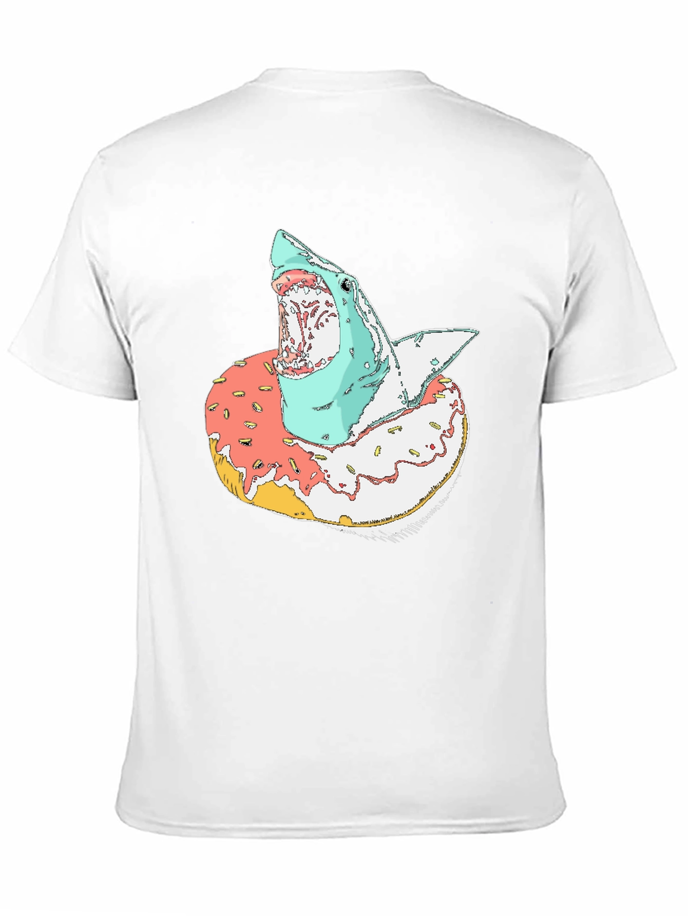 Shark Doughnut T-Shirt - Unique Graphic Tee