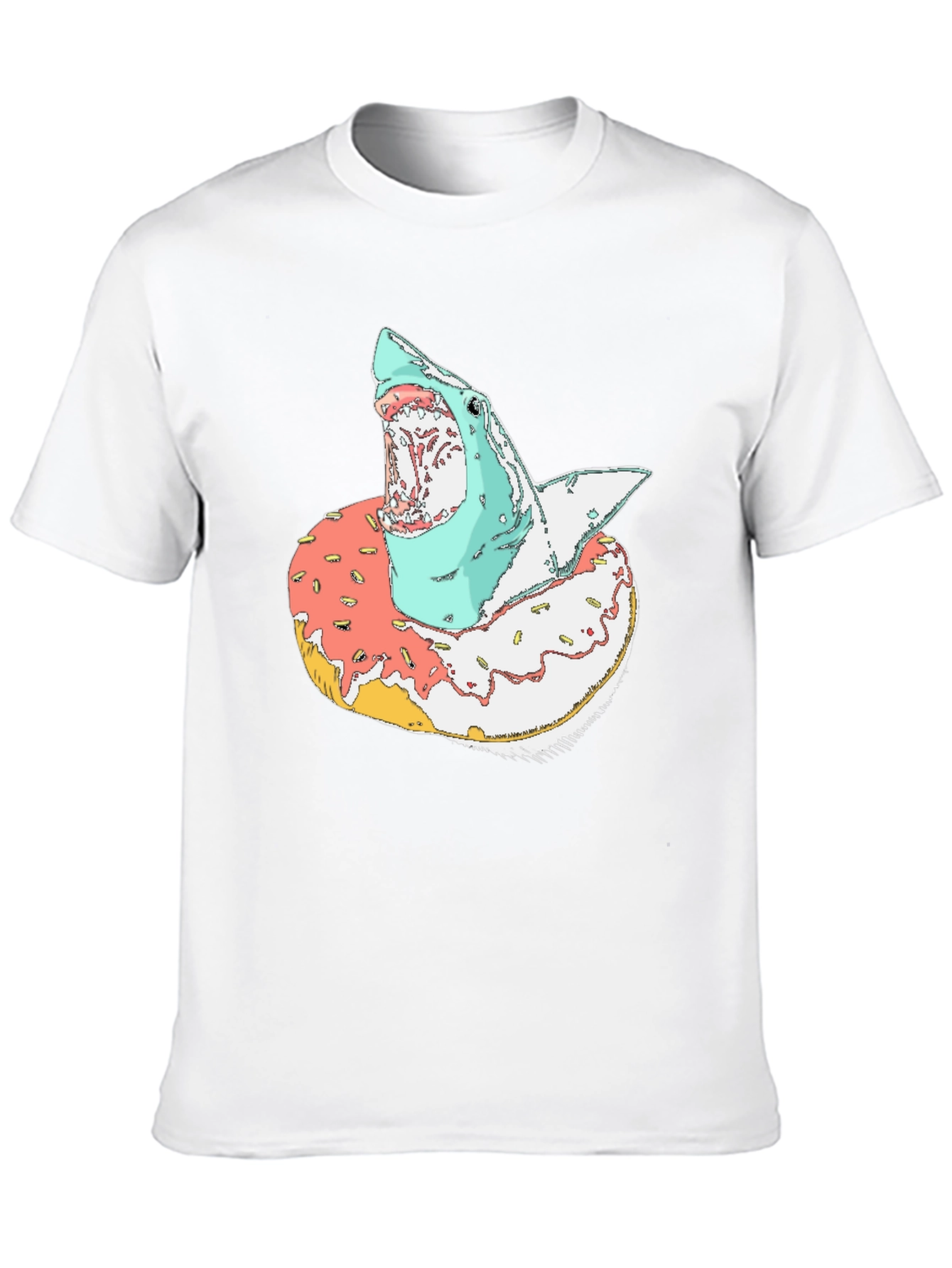 Shark Doughnut T-Shirt - Unique Graphic Tee