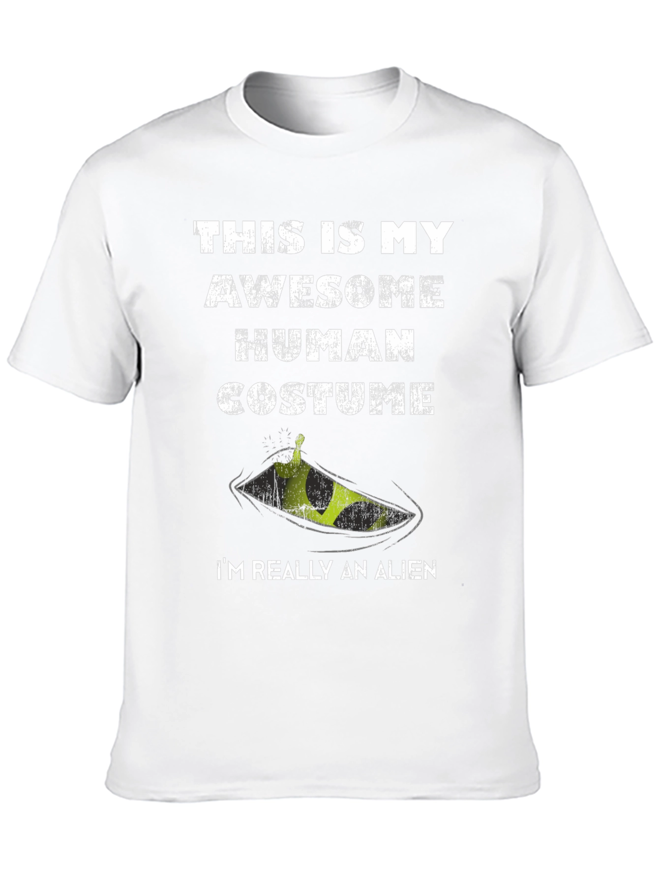 Awesome Human Costume Alien T-Shirt