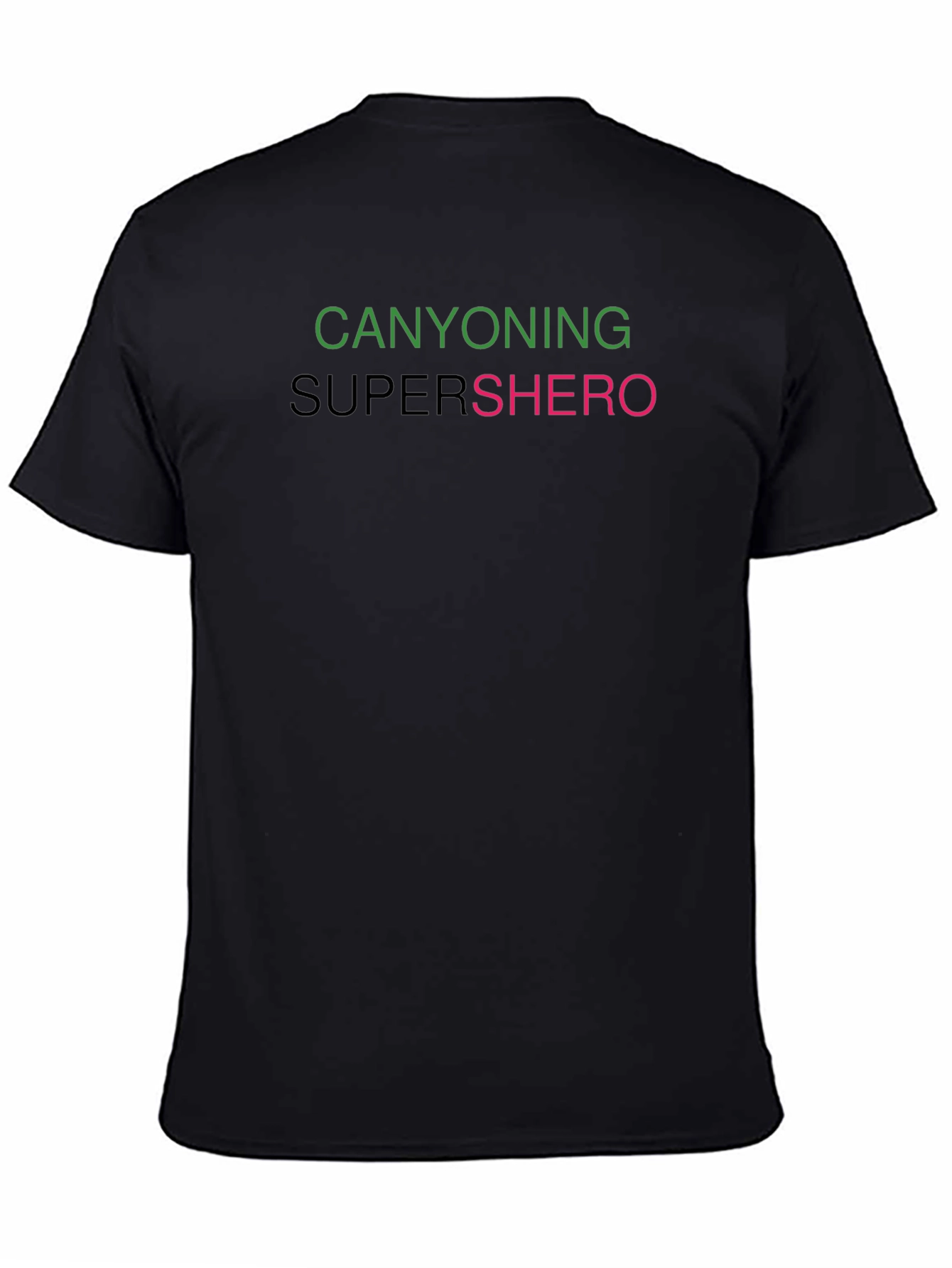Canyoning Supershero Graphic Tee - Black