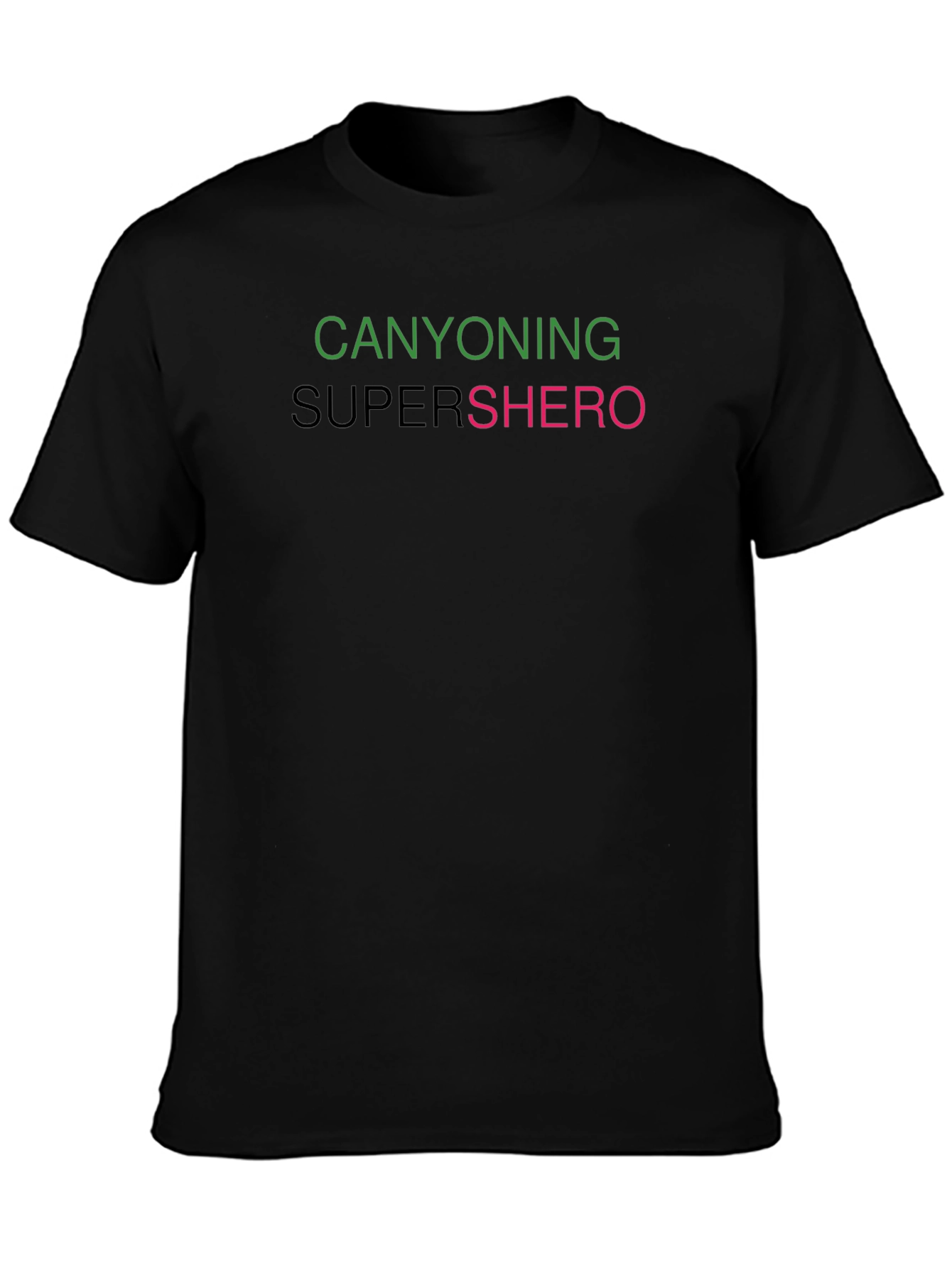 Canyoning Supershero Graphic Tee - Black