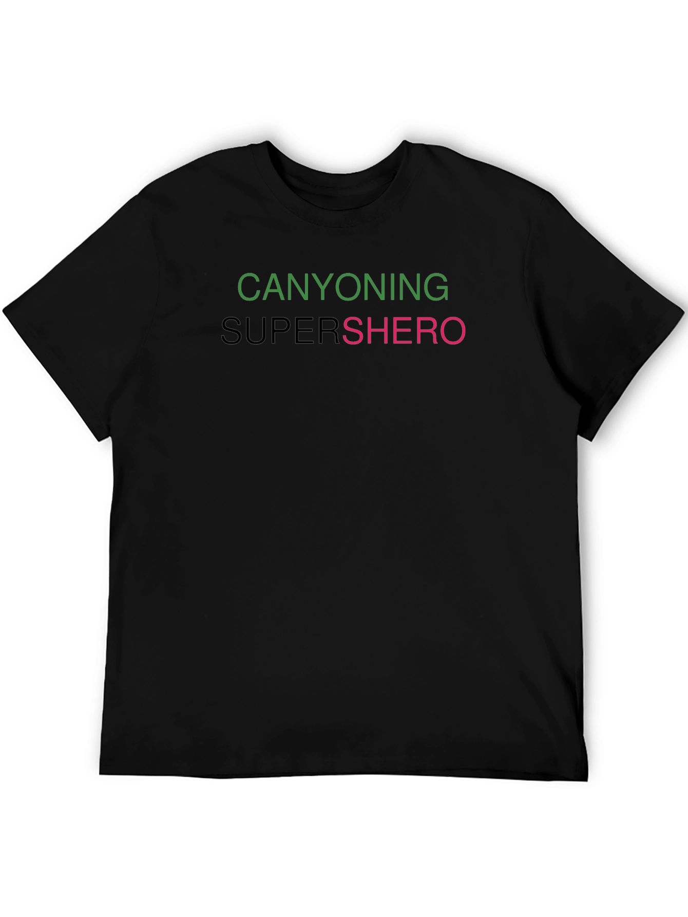 Canyoning Supershero Graphic Tee - Black