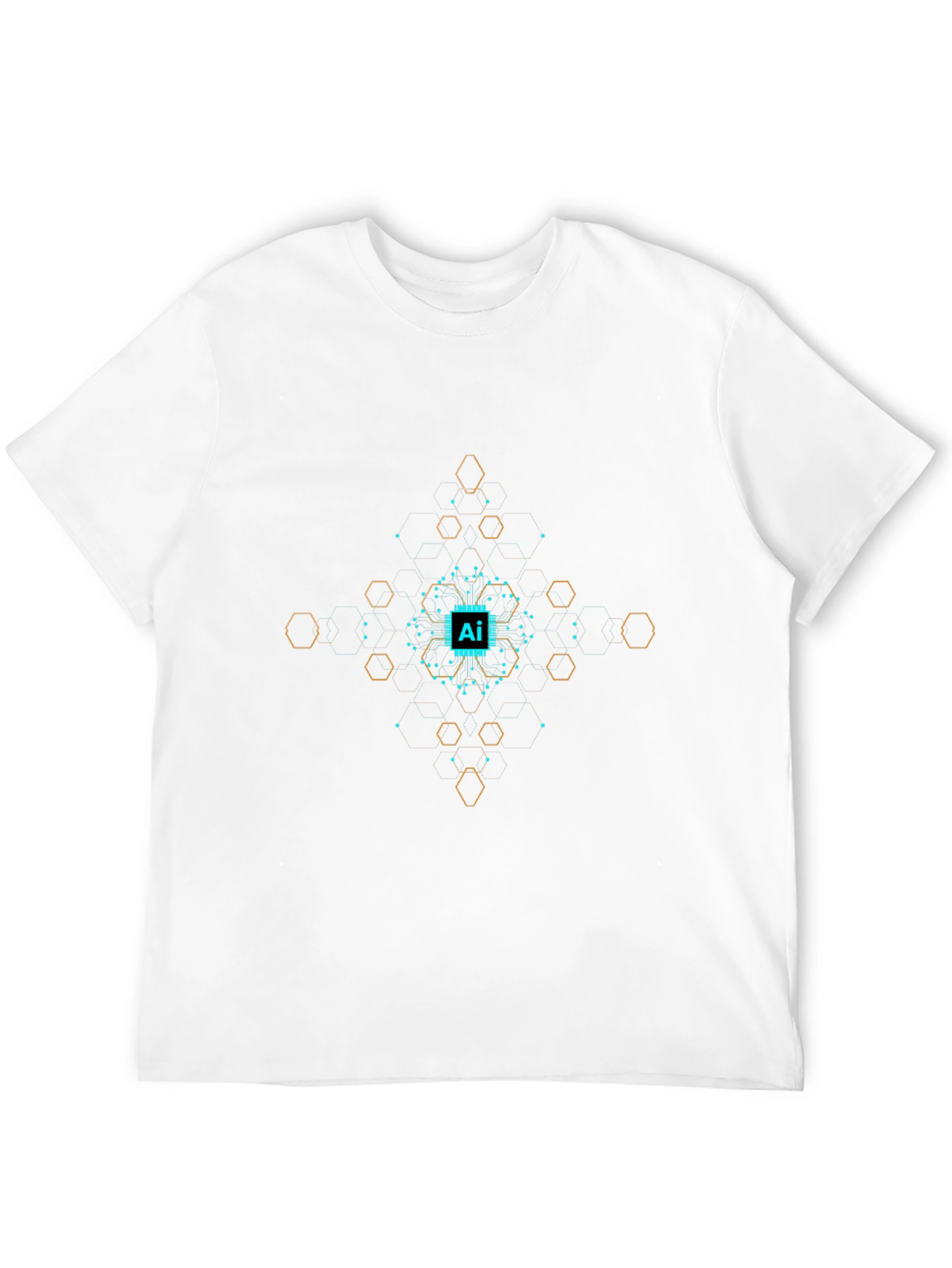 AI Tech Circuit Graphic T-Shirt