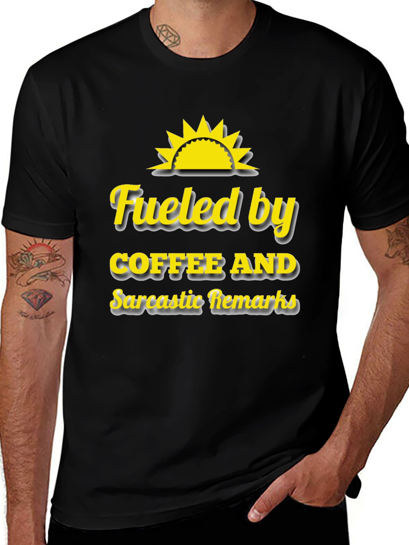 Coffee & Sarcasm T-Shirt - Funny Novelty Tee
