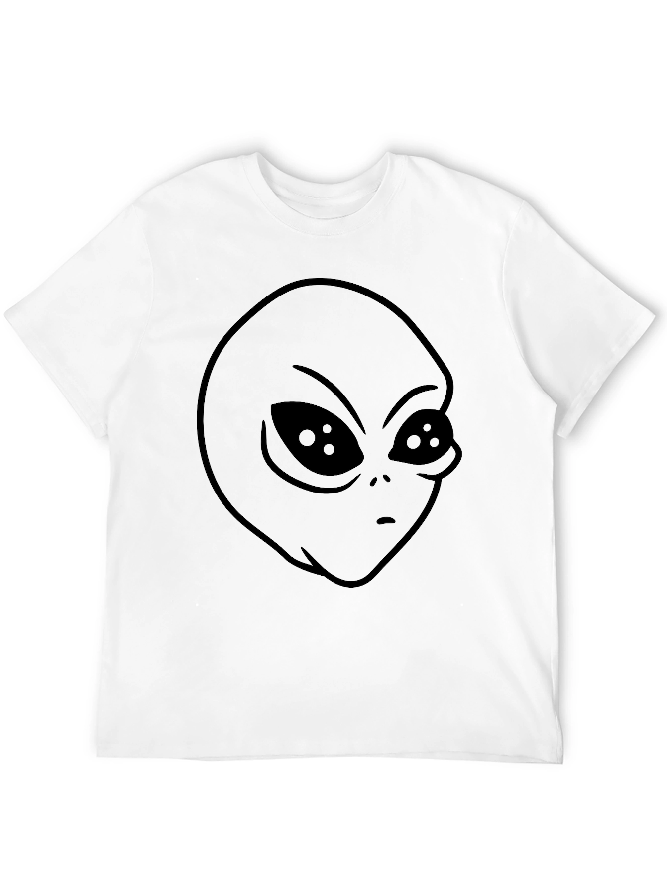 Alien Graphic Print T-Shirt - Black