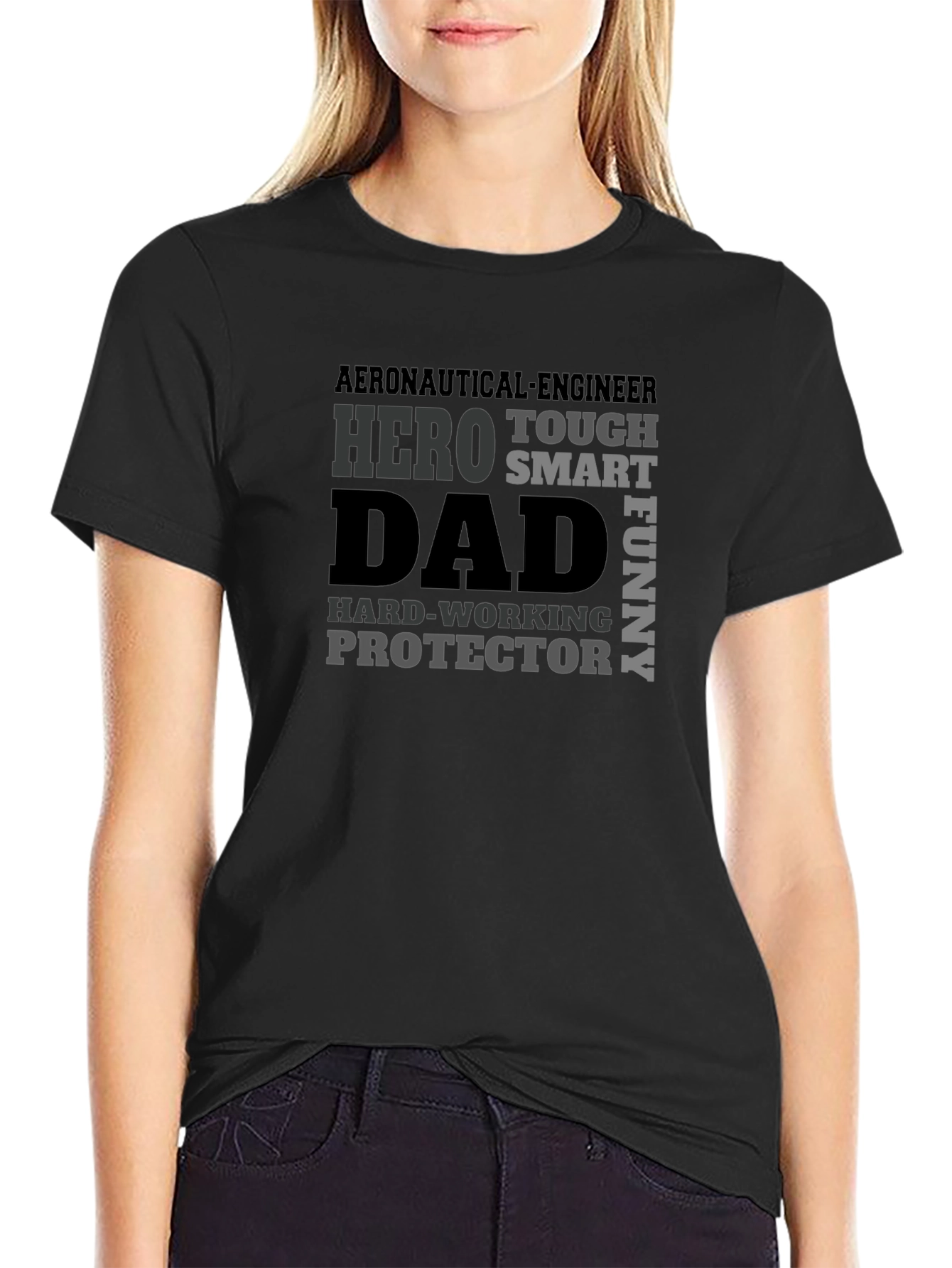 Aeronautical Engineer Dad Hero T-Shirt