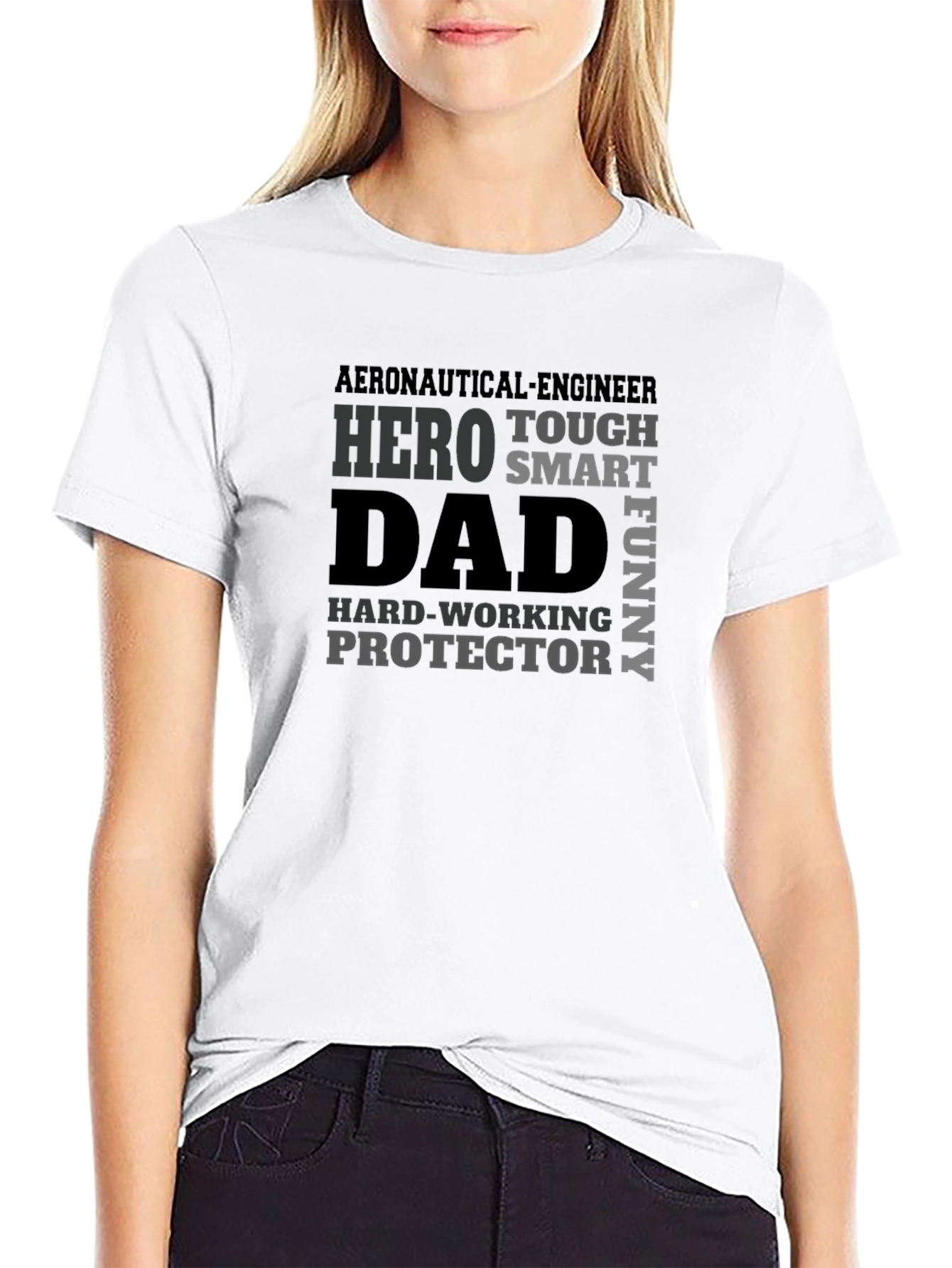 Aeronautical Engineer Dad Hero T-Shirt