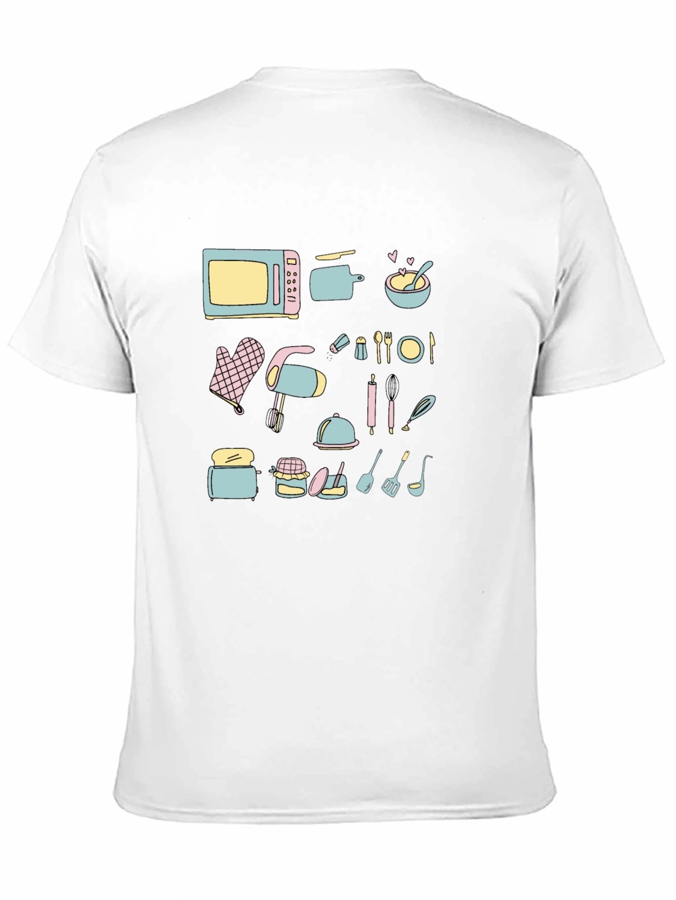 Chefs Delight Graphic Tee - Whimsical Kitchenware Design