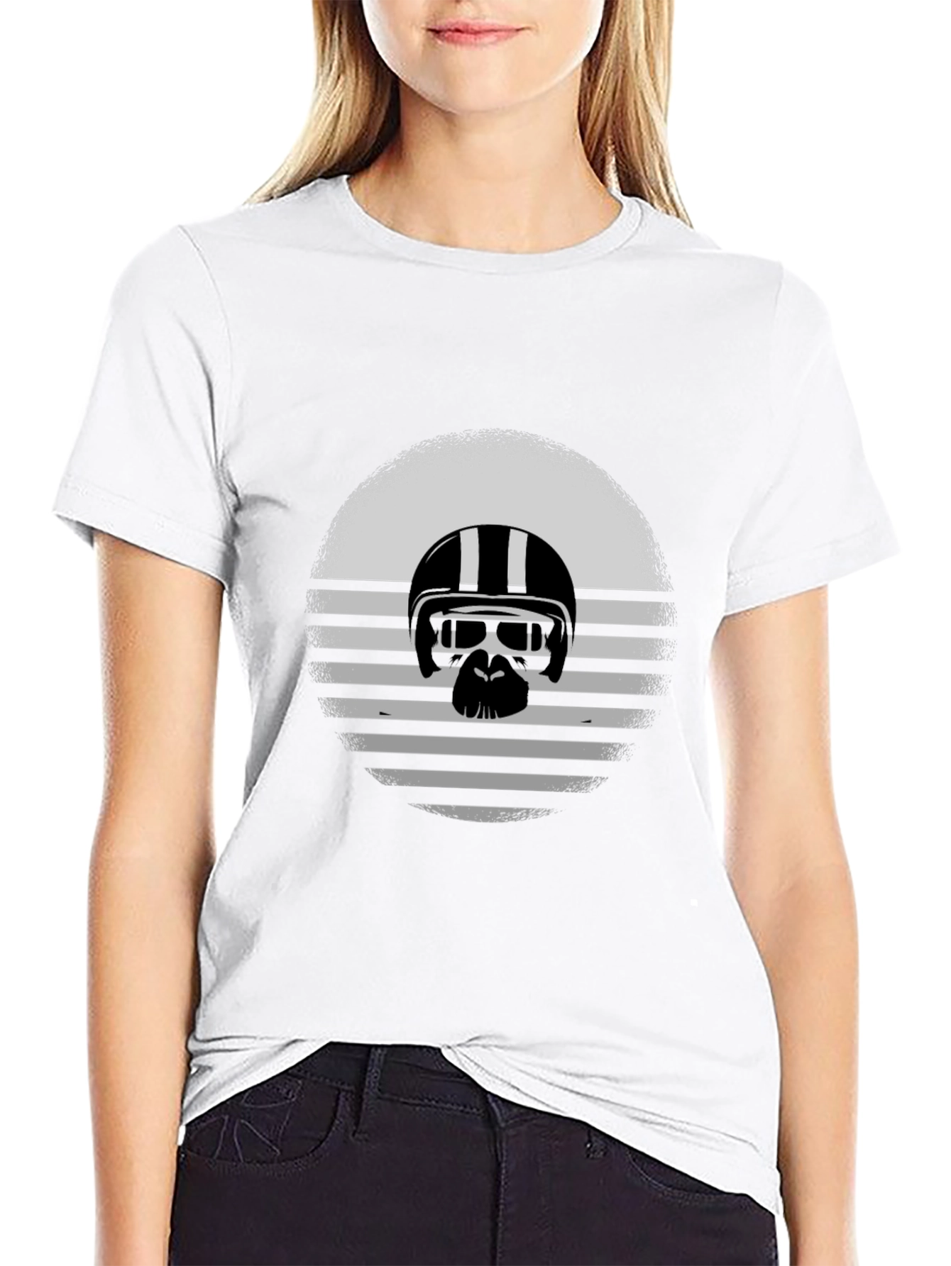 Retro Biker Gorilla Graphic Tee