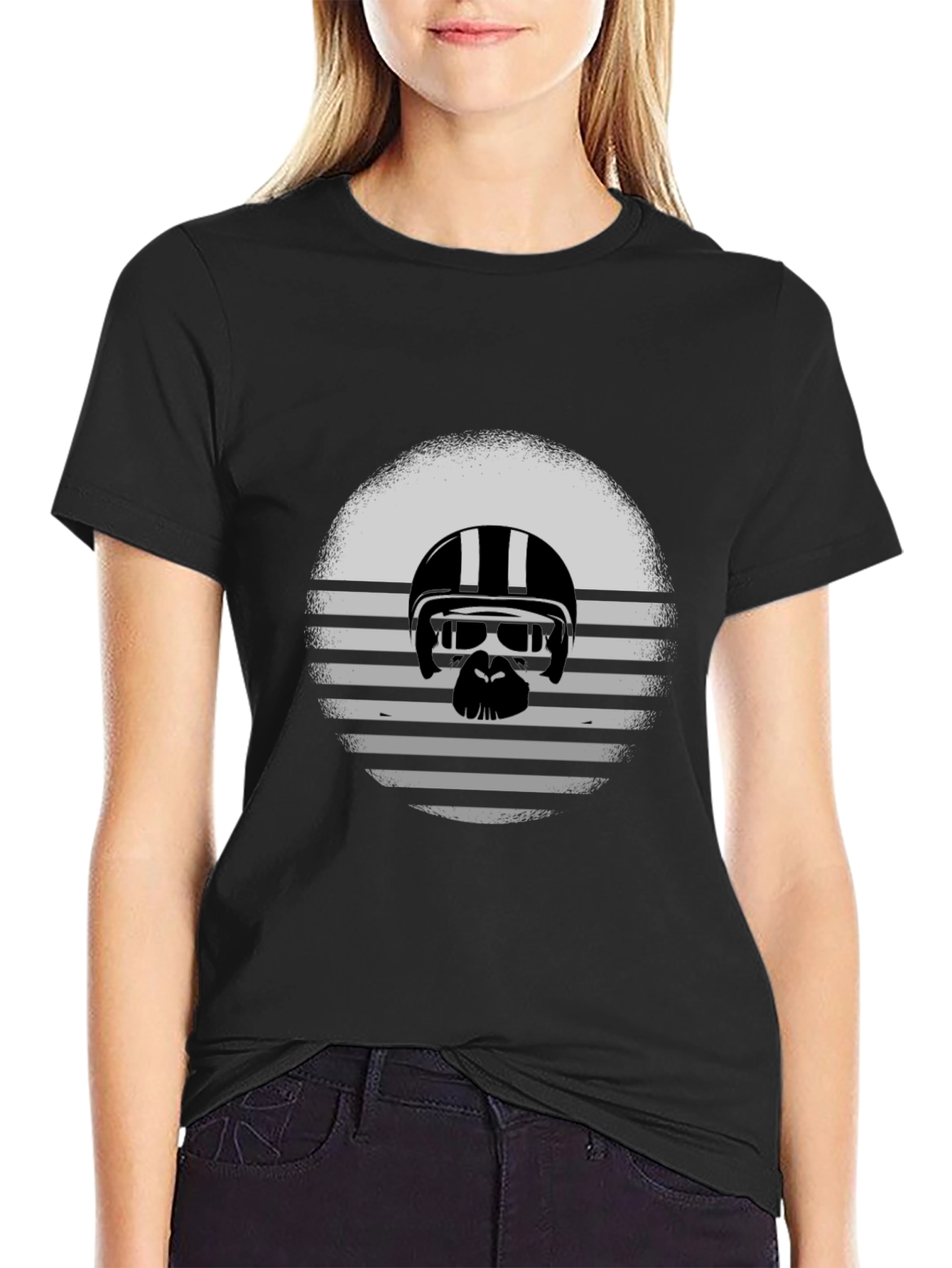 Retro Biker Gorilla Graphic Tee