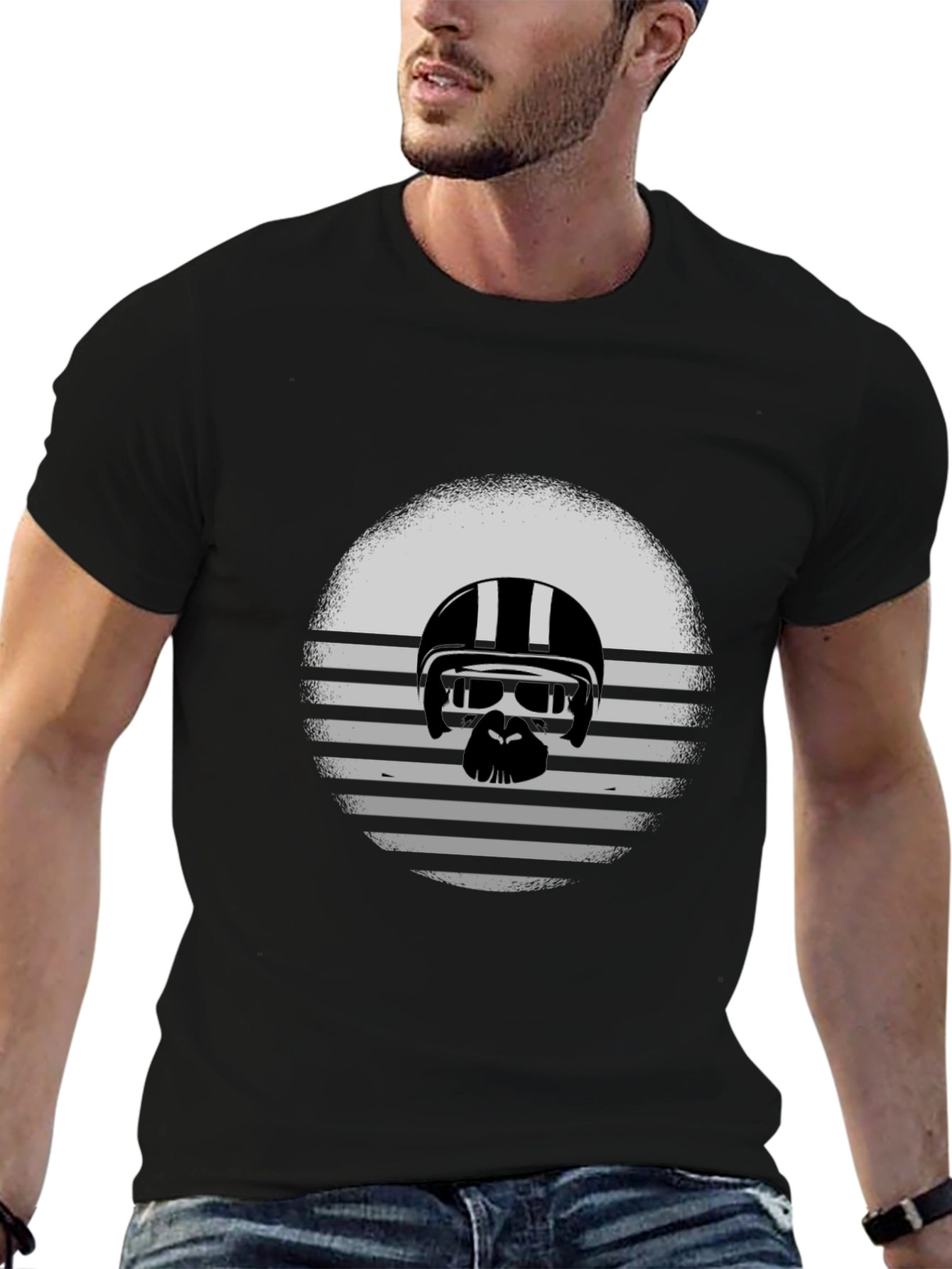 Retro Biker Gorilla Graphic Tee