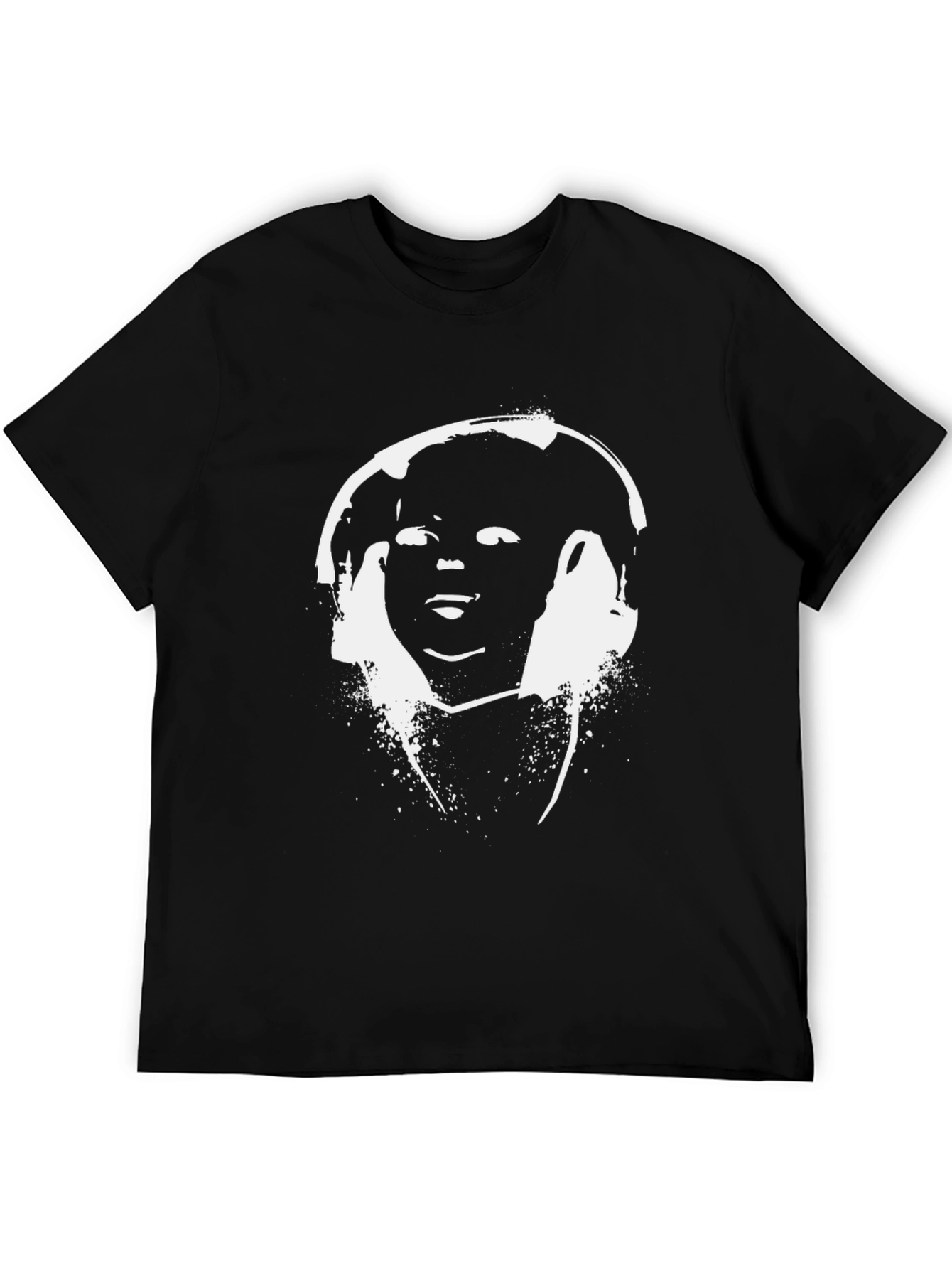 Abstract Graphic Black T-Shirt