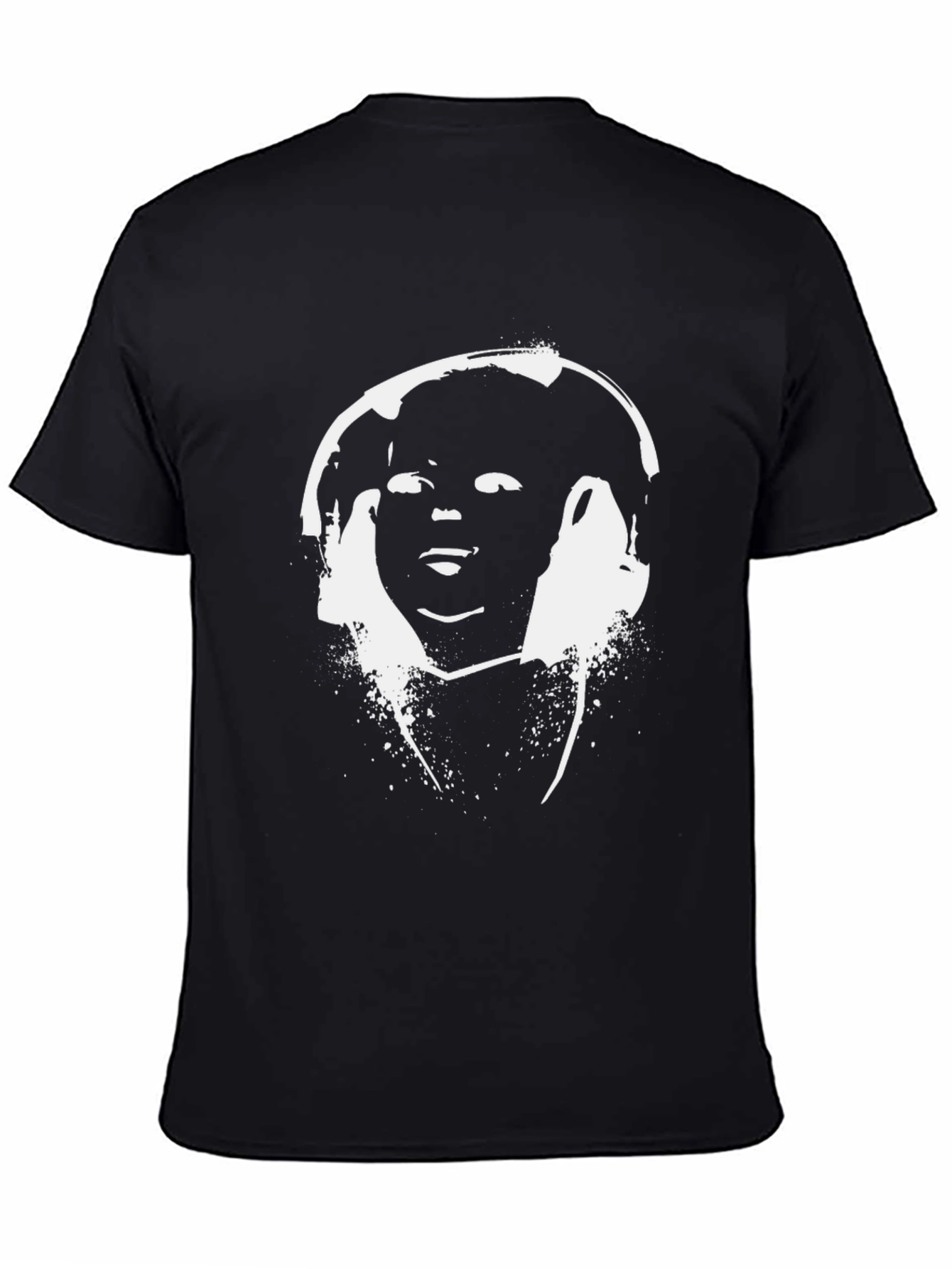 Abstract Graphic Black T-Shirt