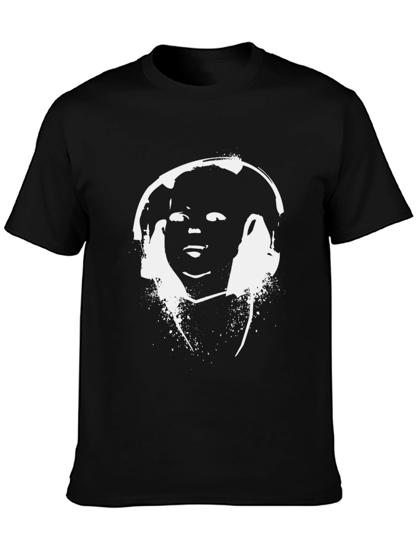 Abstract Graphic Black T-Shirt
