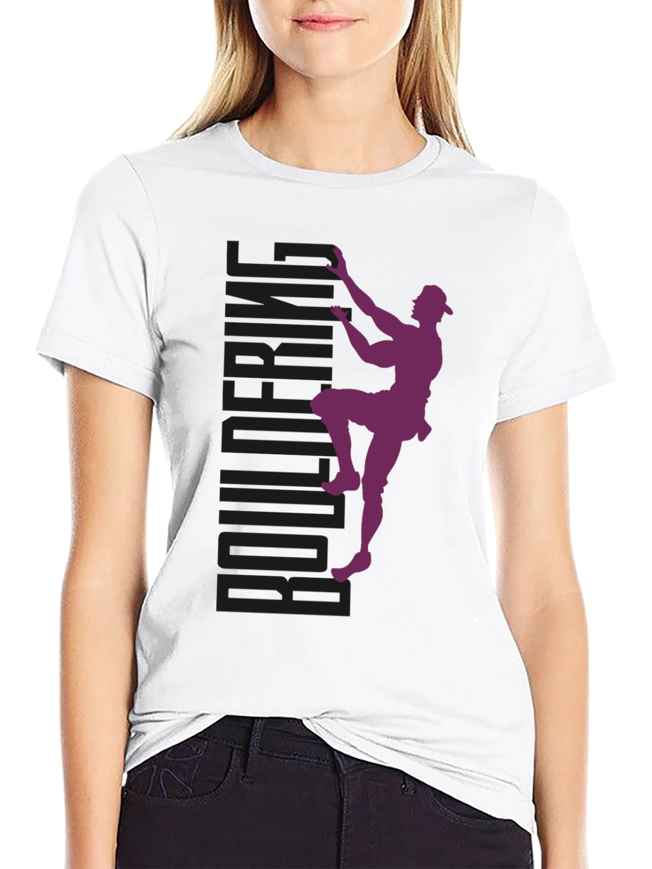 Bouldering Climber Graphic T-Shirt