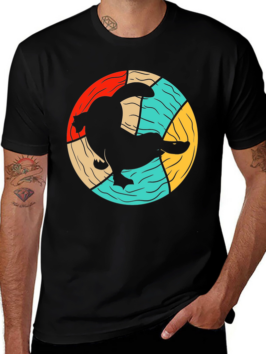 Retro Platypus Graphic T-Shirt - Cool Animal Tee