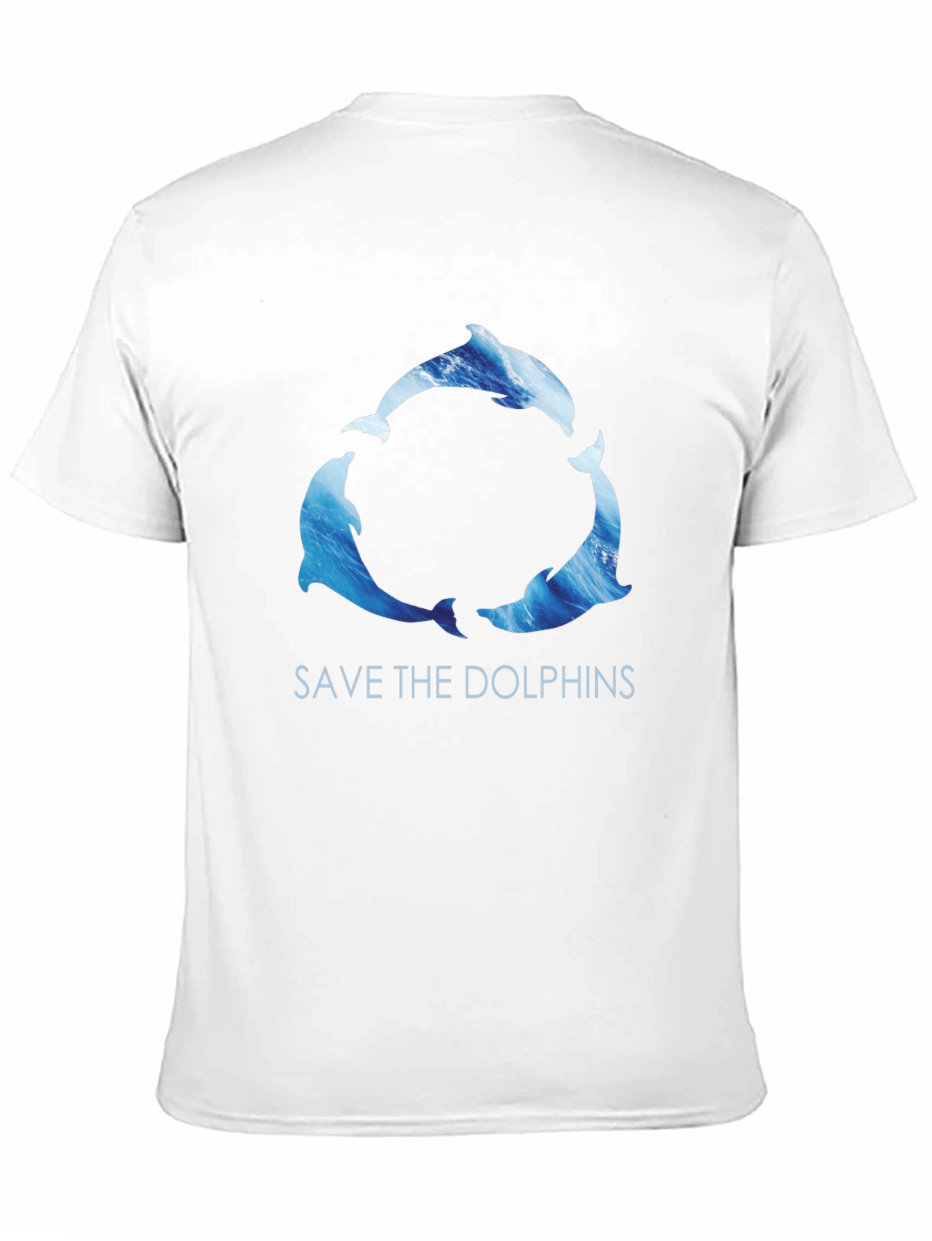 Save the Dolphins Graphic Tee - Black