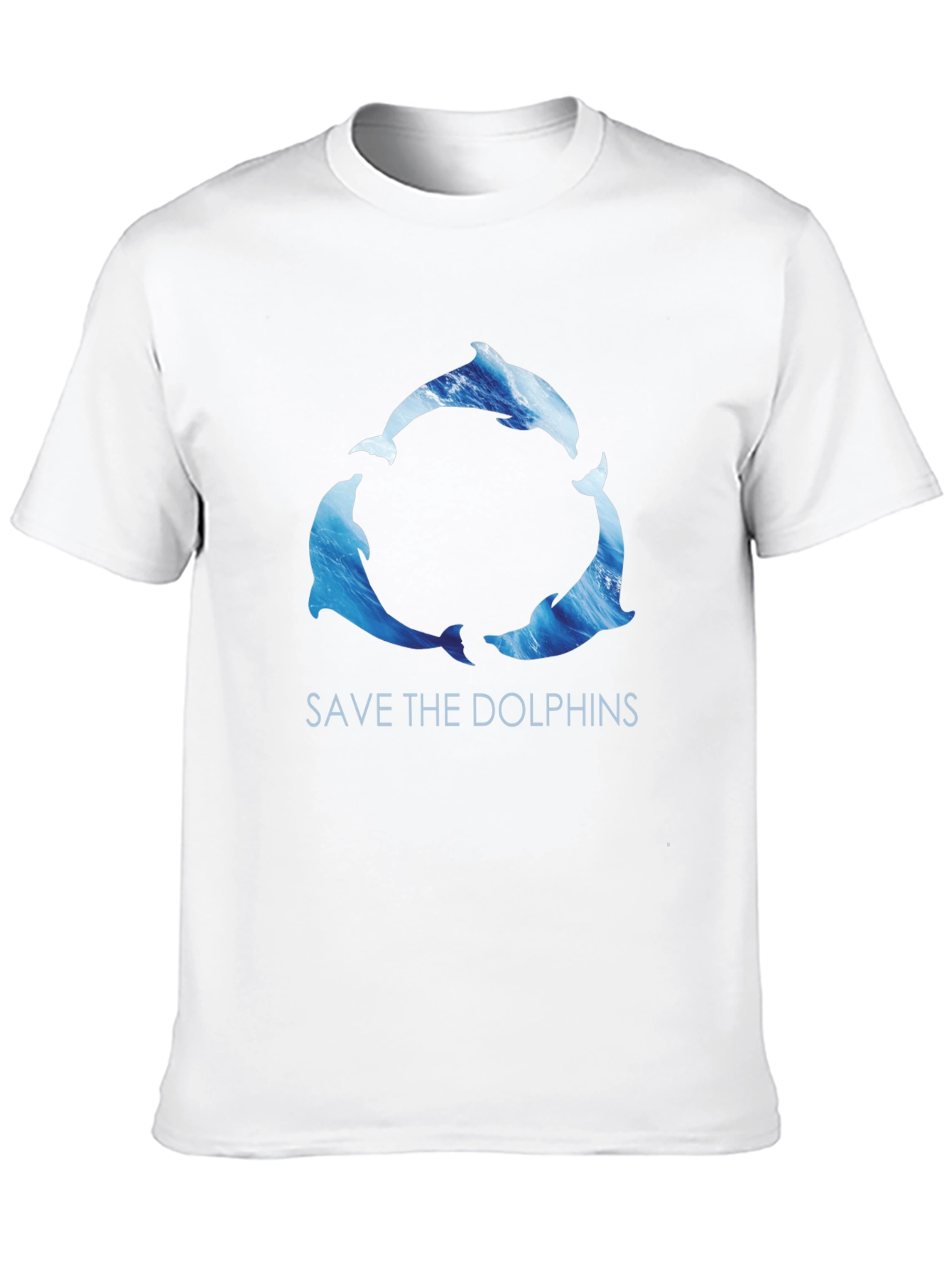 Save the Dolphins Graphic Tee - Black