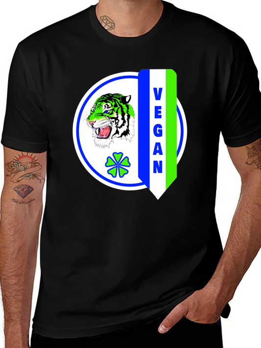 Vegan Tiger Graphic T-Shirt
