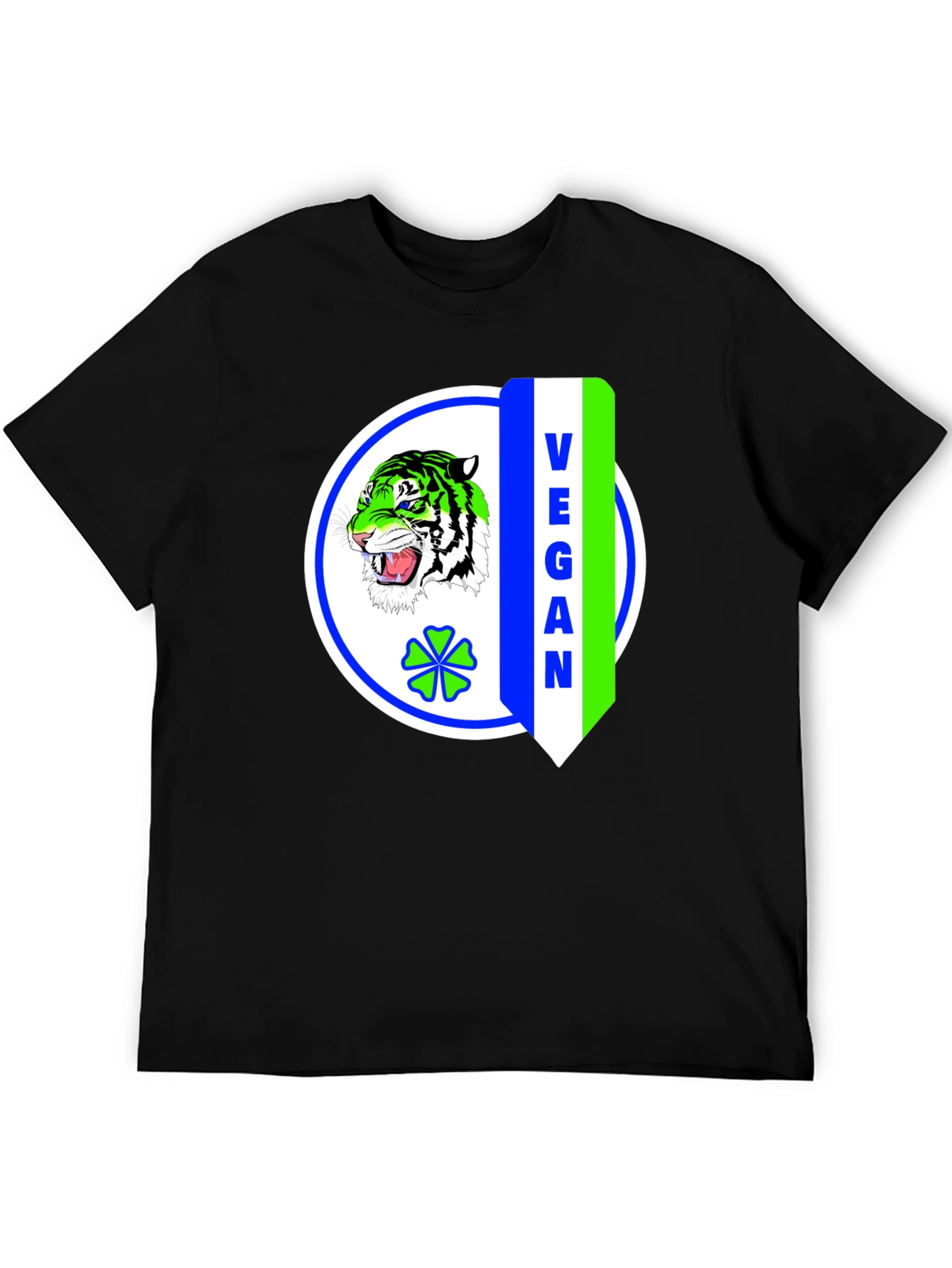 Vegan Tiger Graphic T-Shirt
