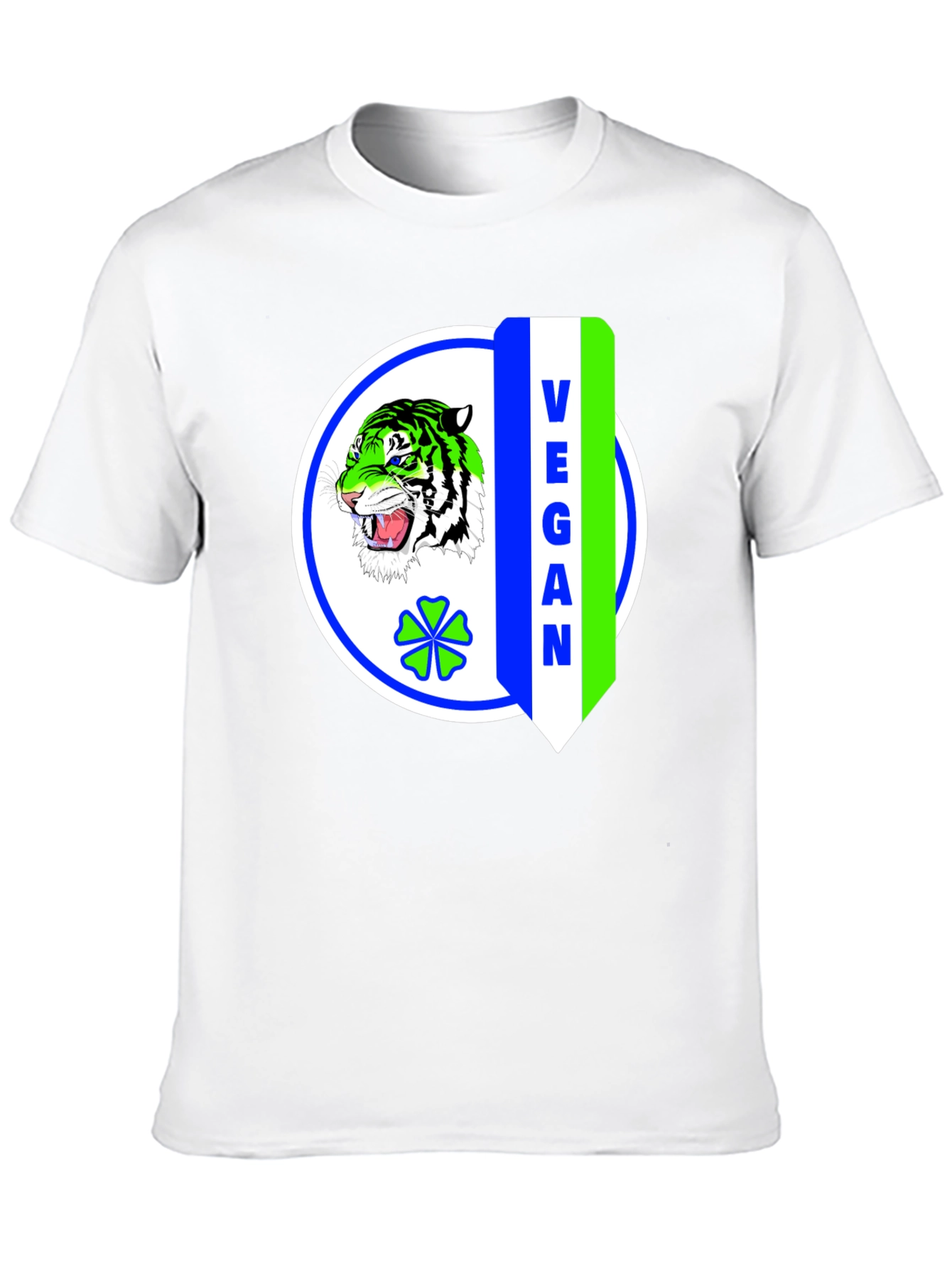 Vegan Tiger Graphic T-Shirt