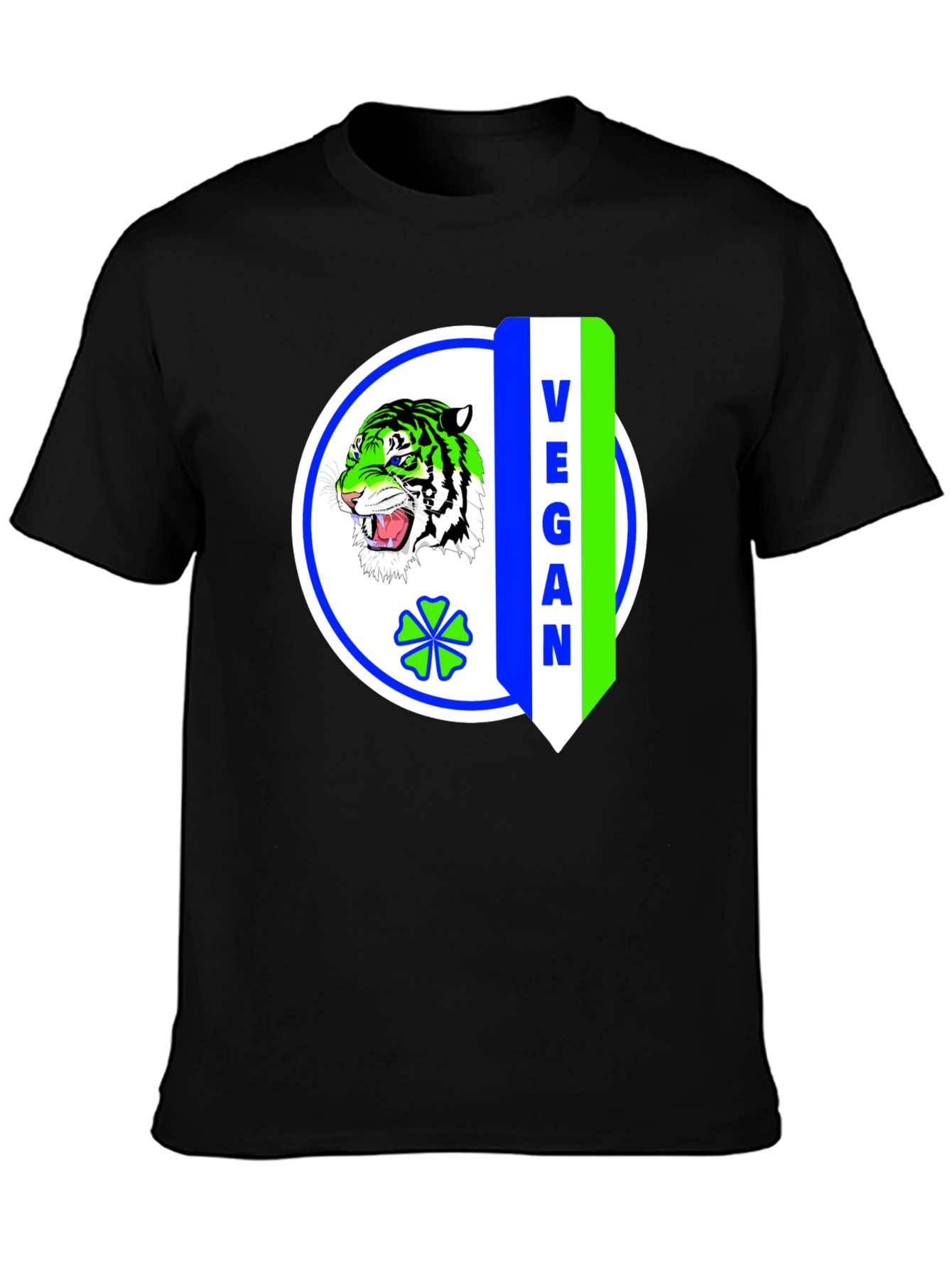 Vegan Tiger Graphic T-Shirt