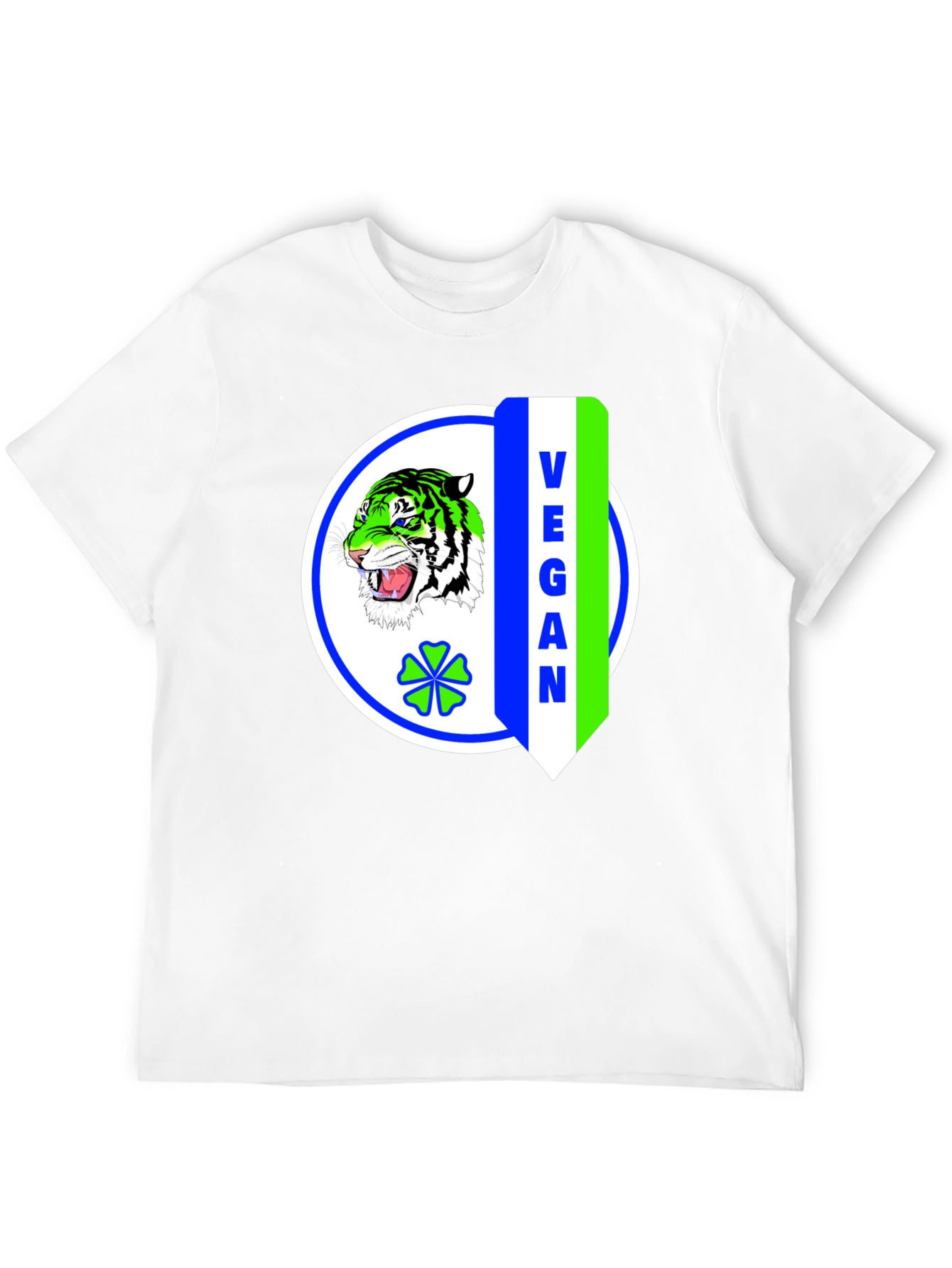 Vegan Tiger Graphic T-Shirt