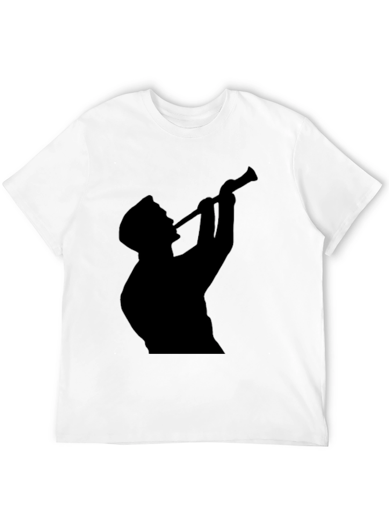Silhouette Trumpet Player Graphic Tee - Black