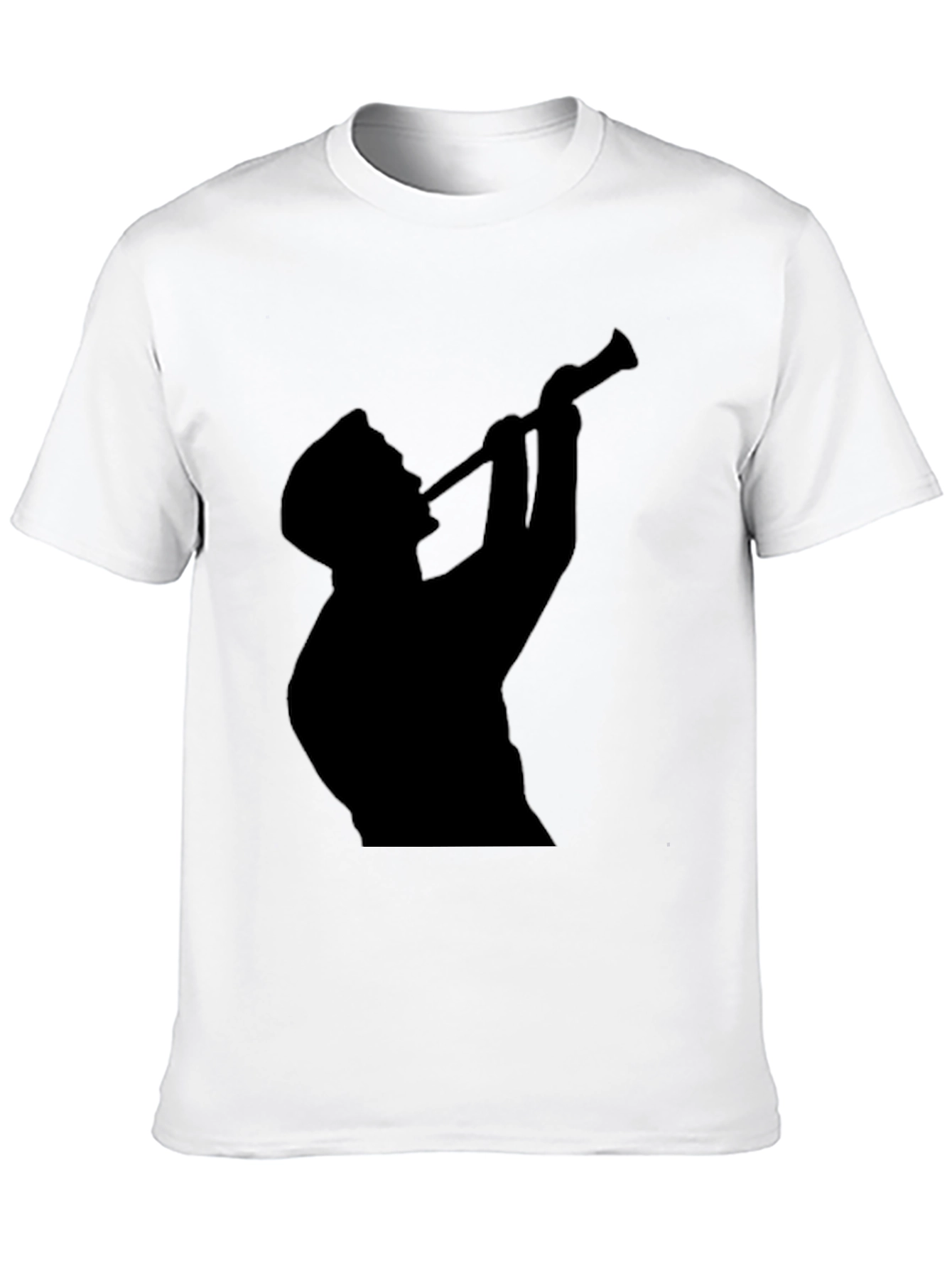 Silhouette Trumpet Player Graphic Tee - Black