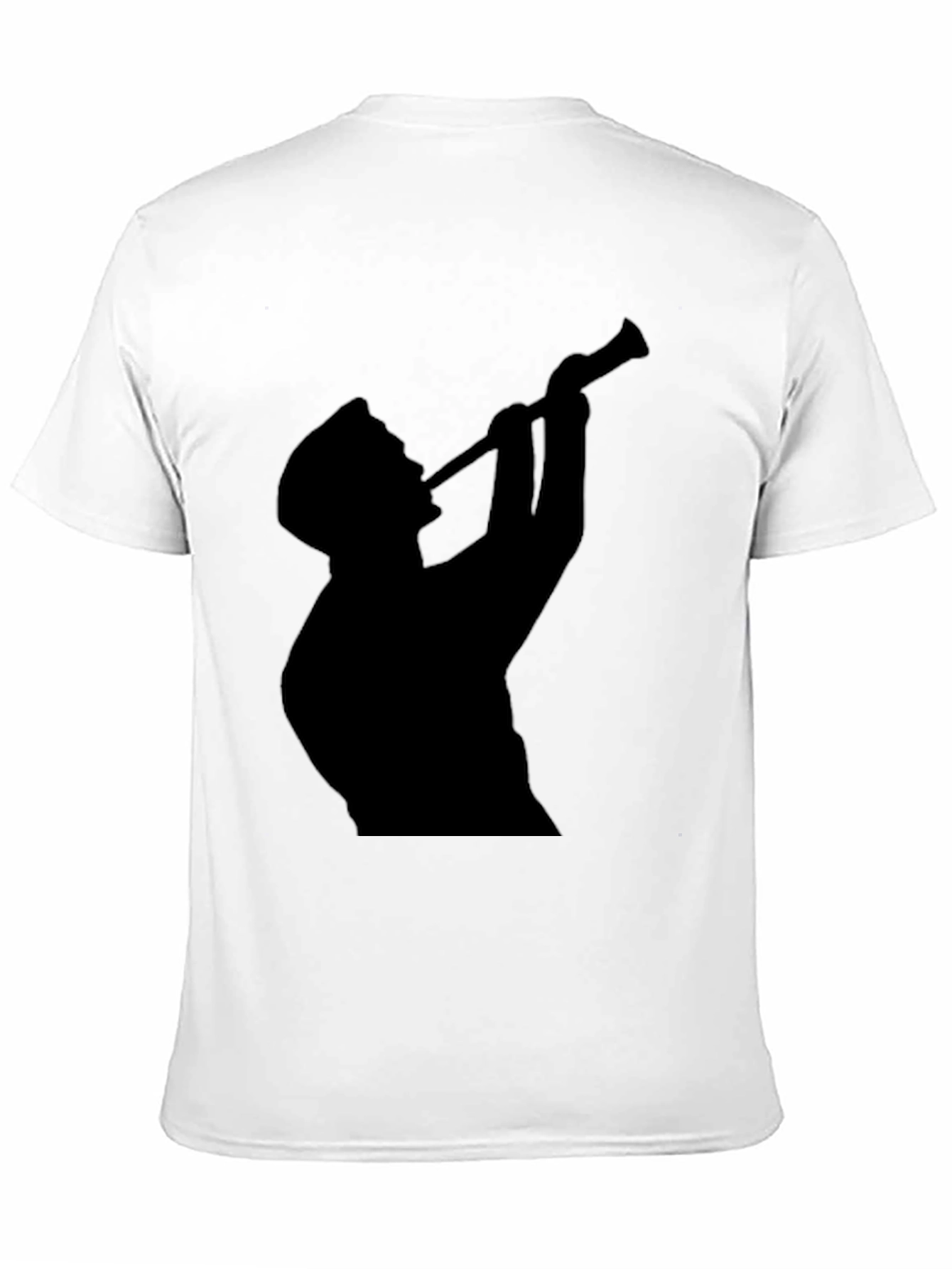 Silhouette Trumpet Player Graphic Tee - Black