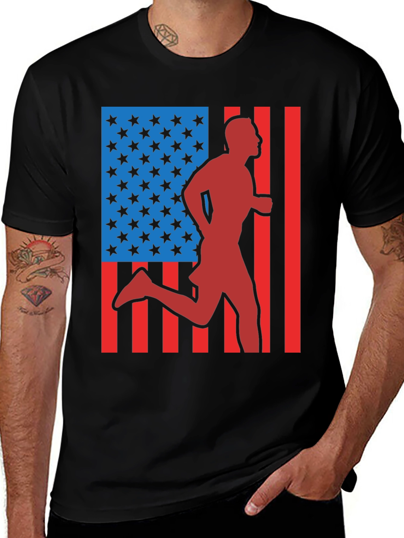 USA Runner Graphic T-Shirt