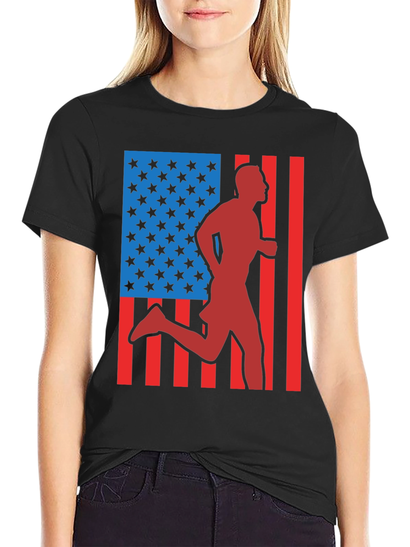 USA Runner Graphic T-Shirt