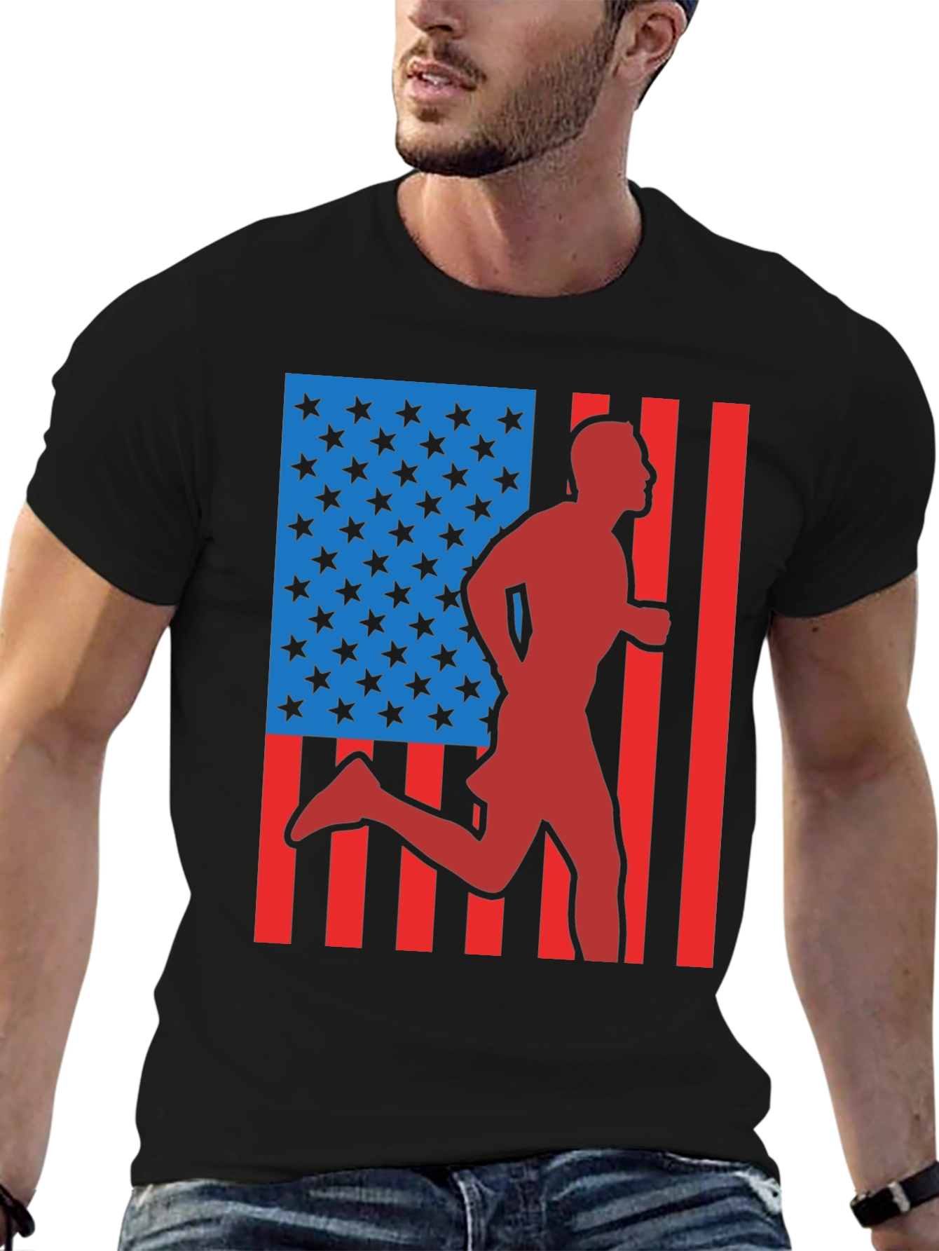USA Runner Graphic T-Shirt