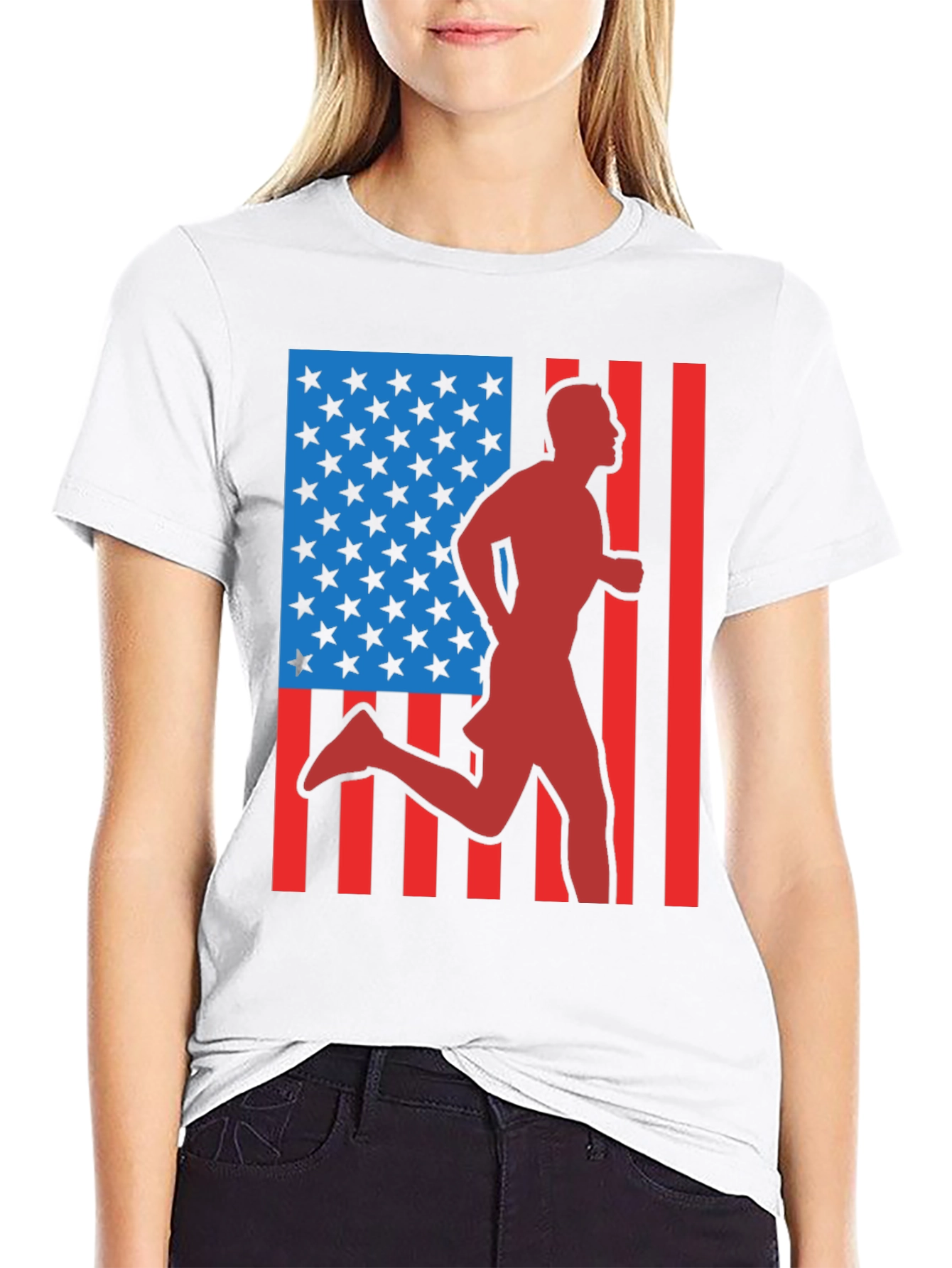 USA Runner Graphic T-Shirt