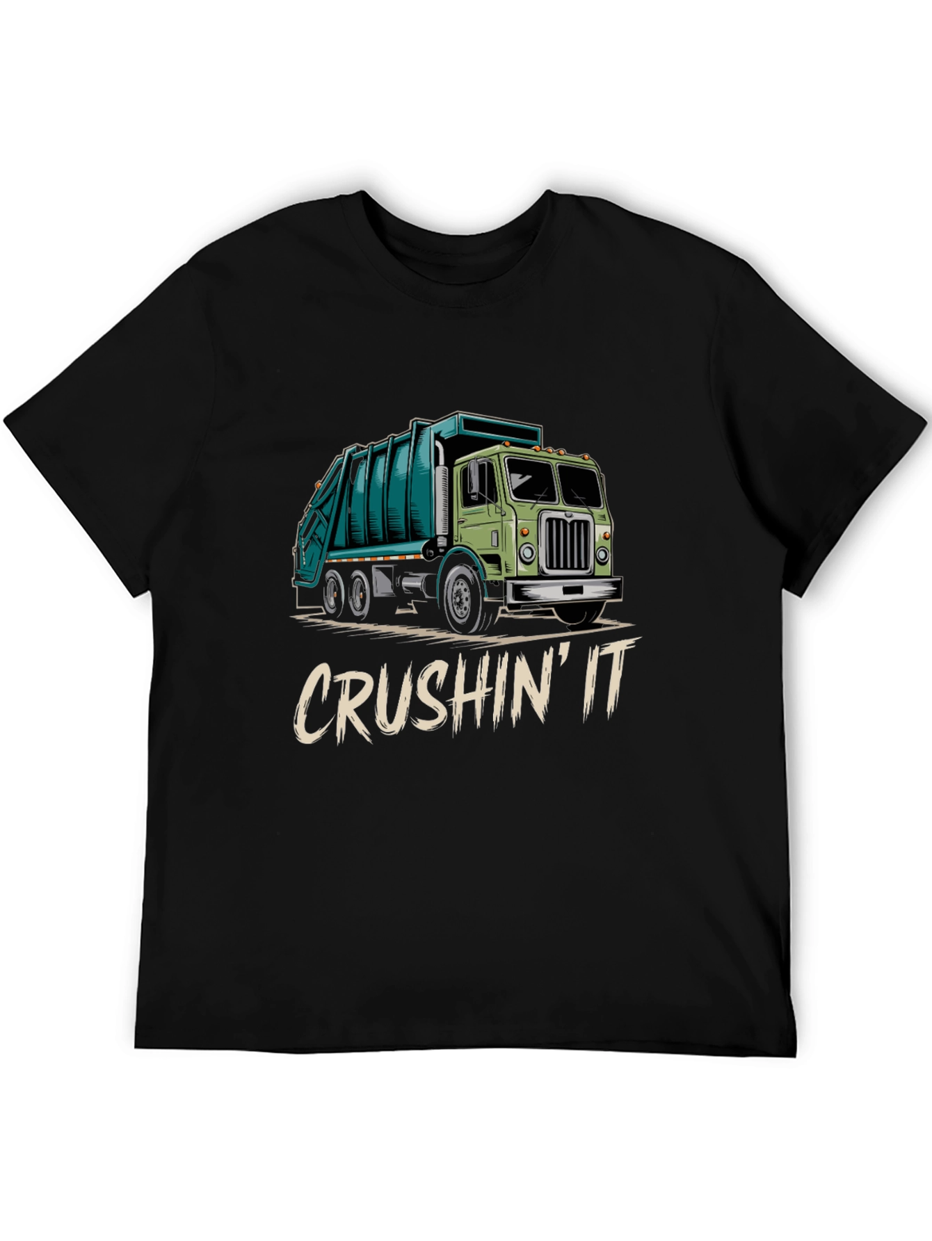 Crushin It Garbage Truck Graphic Tee