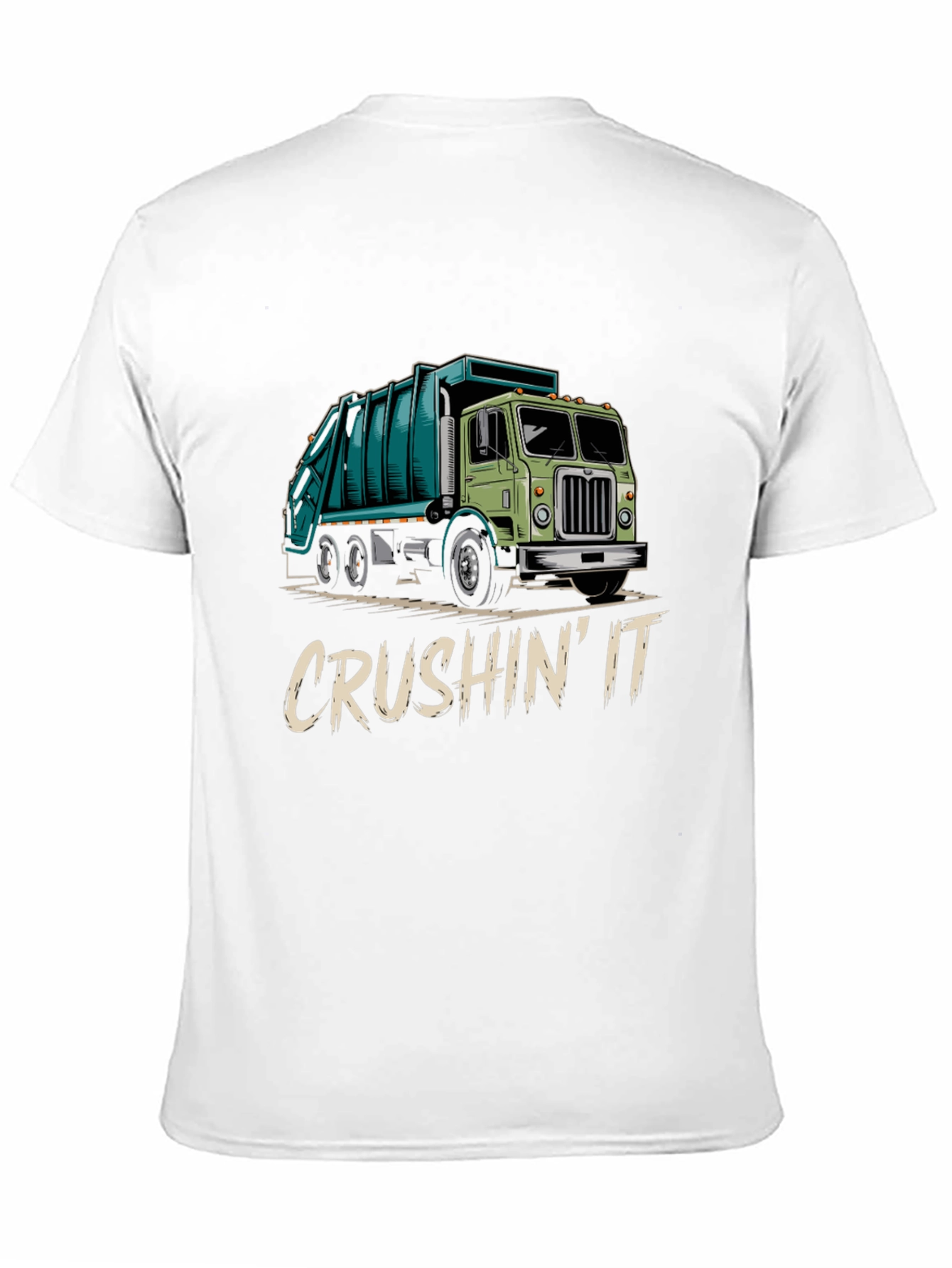 Crushin It Garbage Truck Graphic Tee