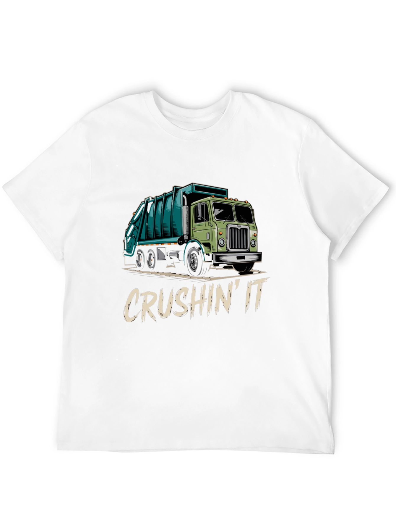 Crushin It Garbage Truck Graphic Tee
